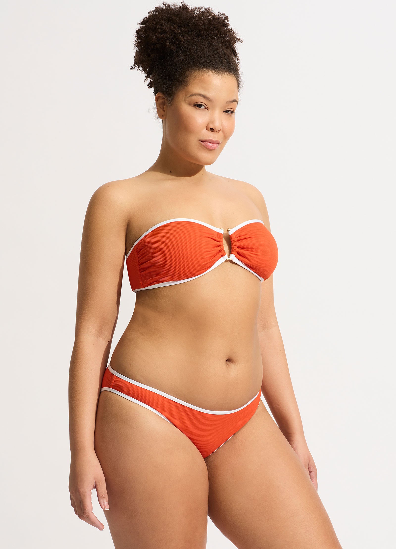 Beach Bound Hipster Bikini Bottom - Tamarillo - Tamarillo view 3