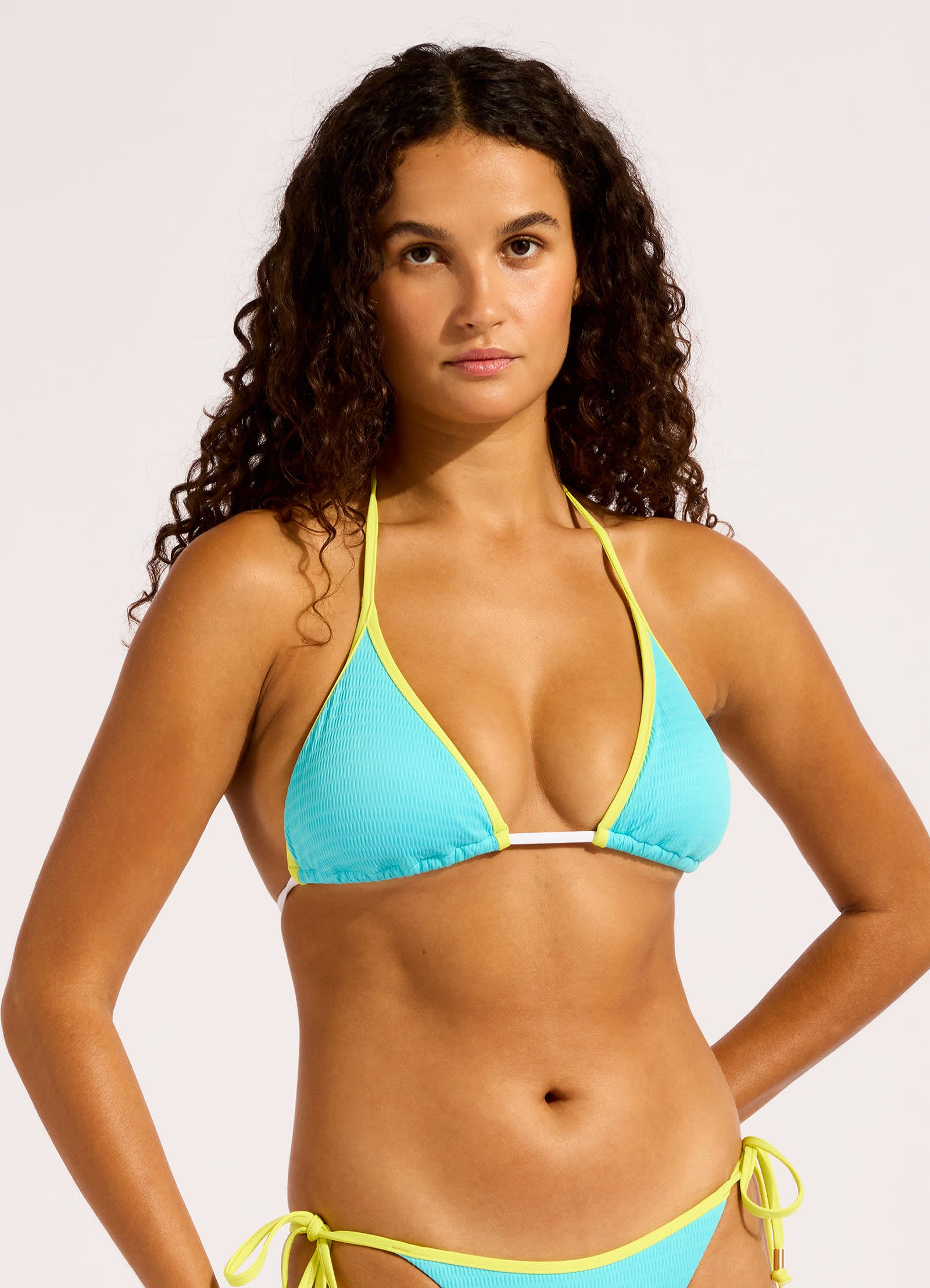 Beach Bound Triangle Bikini Top - Atoll view 2