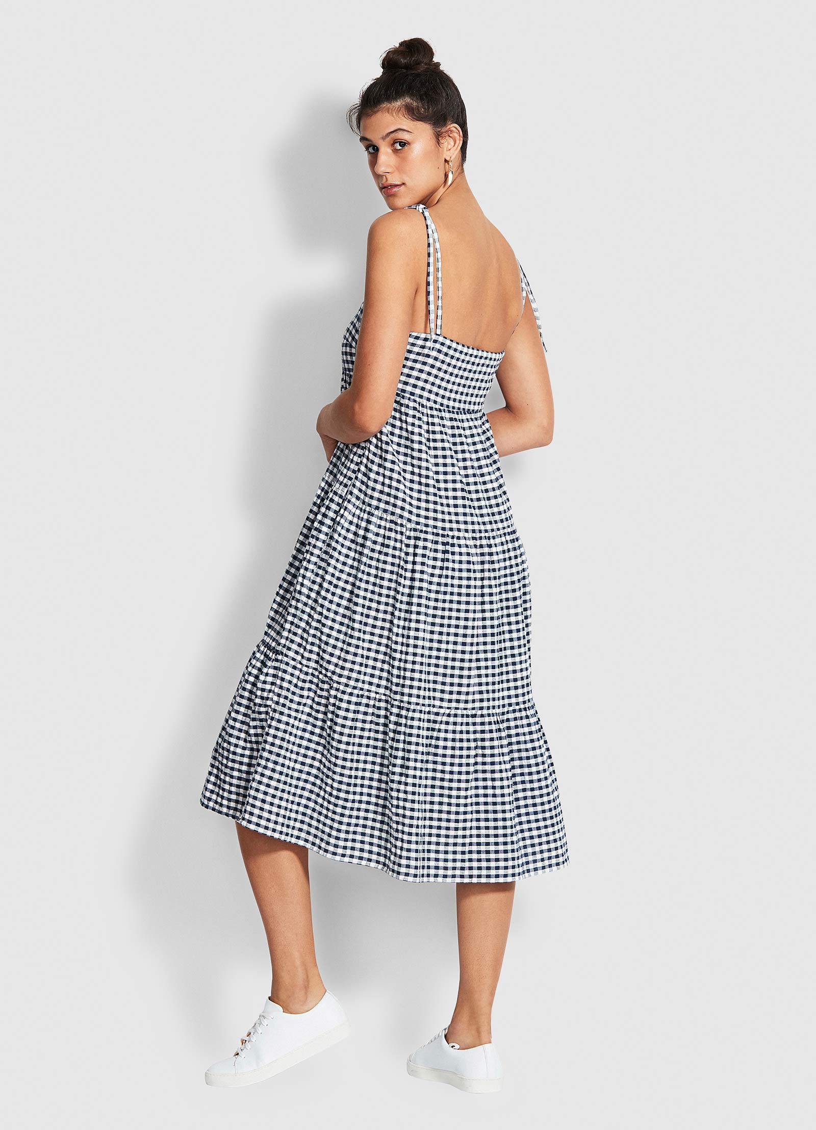Beach Edit Ally Gingham Dress - Blue - Blue view 2