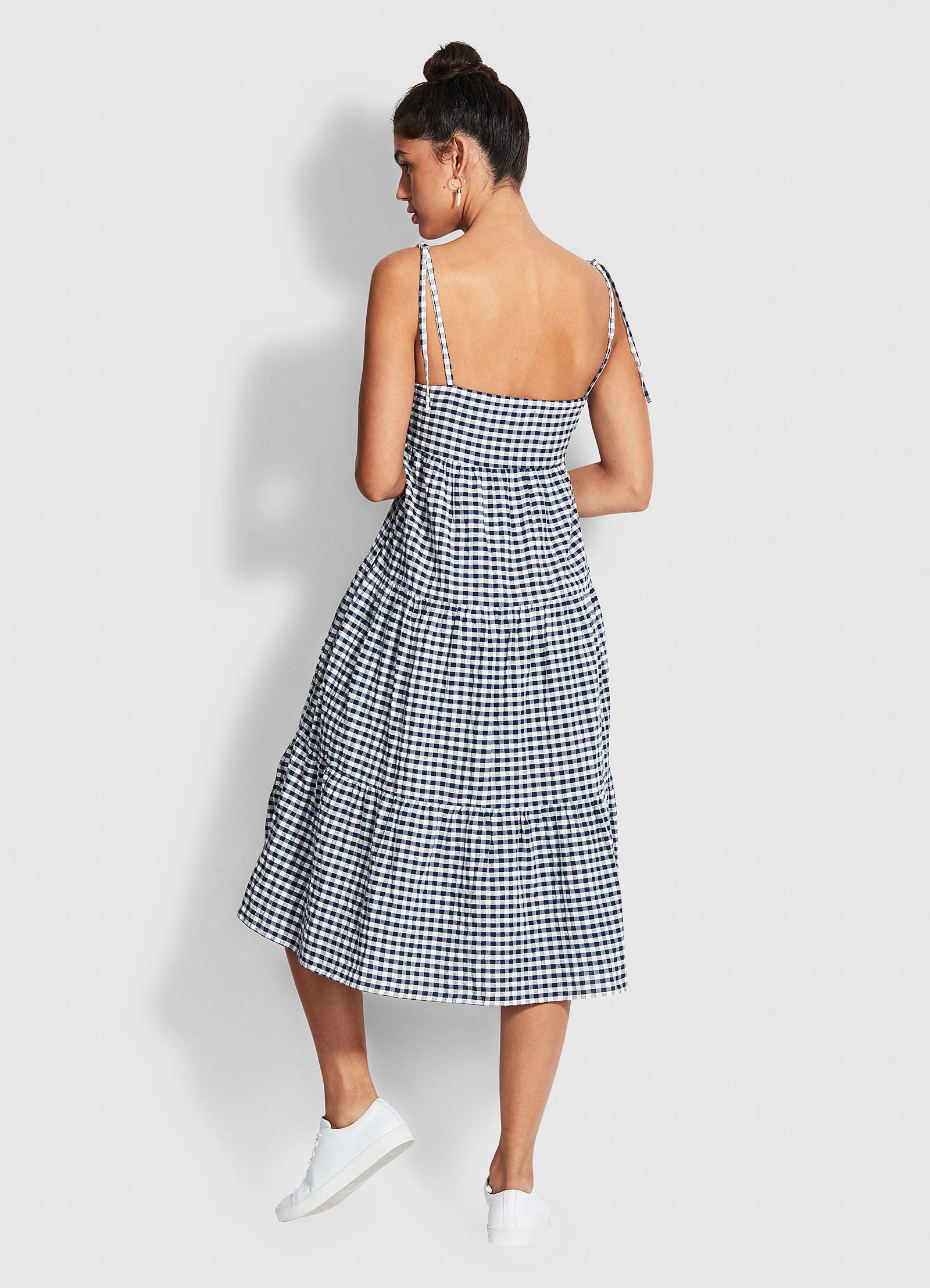 Beach Edit Ally Gingham Dress - Blue - Blue view 3