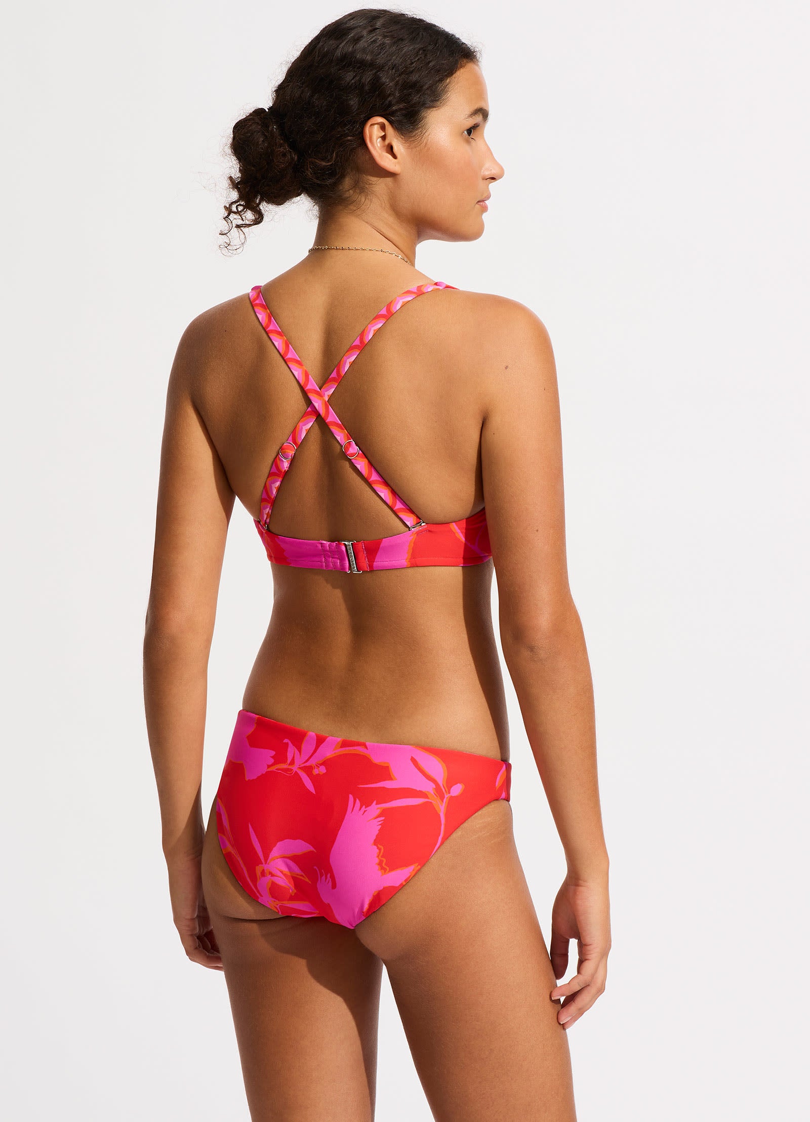 Birds Of Paradise DD Sweetheart Halter Bikini Top - Chilli Red - Chilli Red view 3