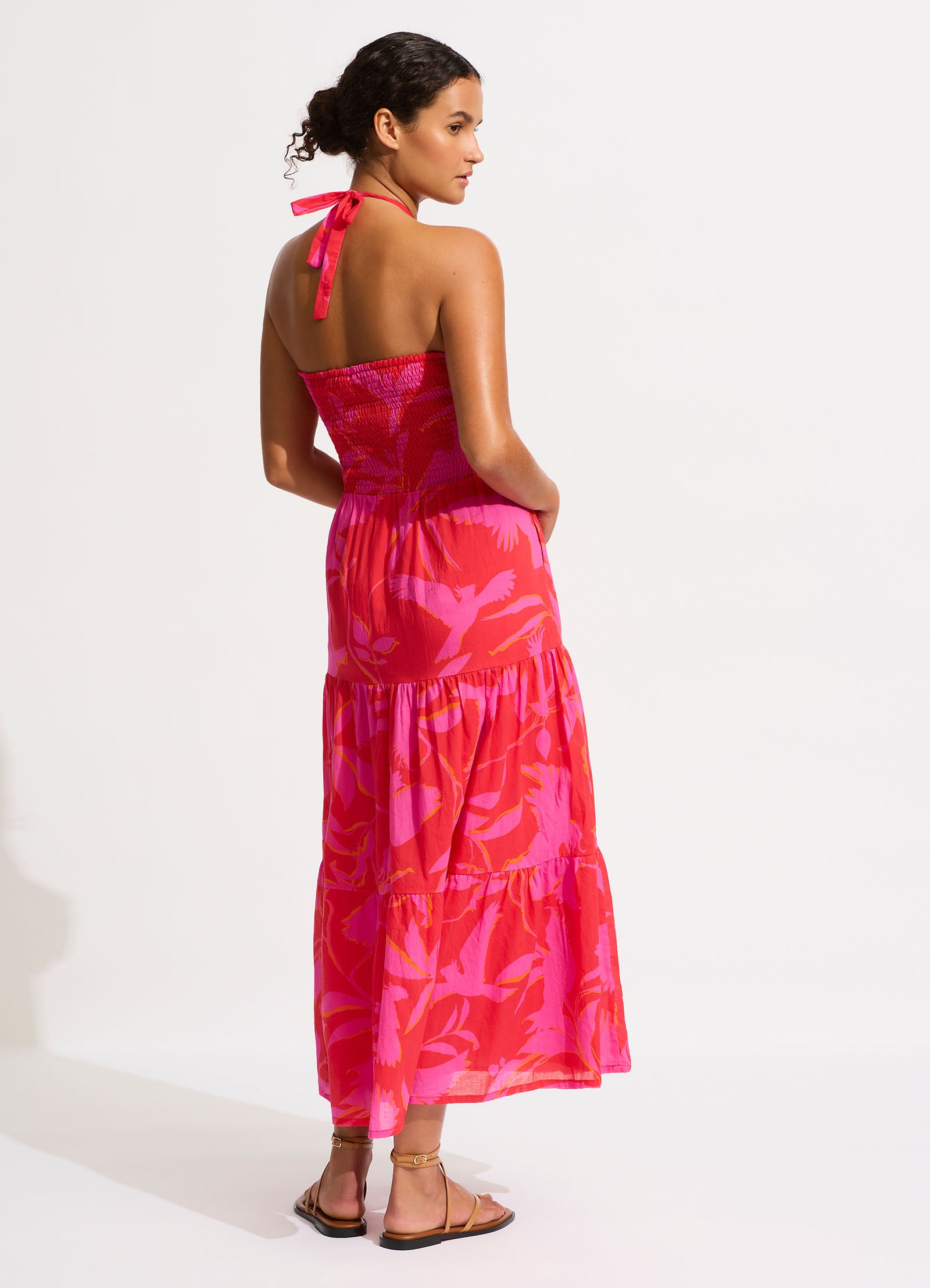 Birds Of Paradise Maxi Dress - Chilli Red - Chilli Red view 4
