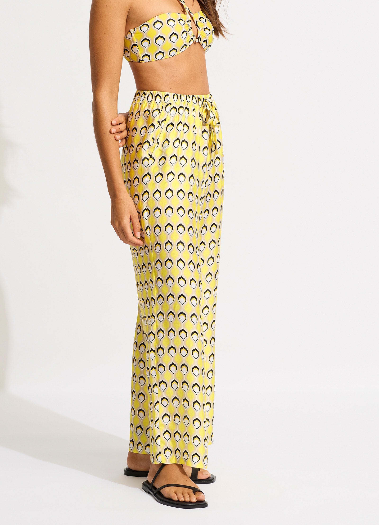 Birds Of Paradise Pant - Citron - Citron view 2
