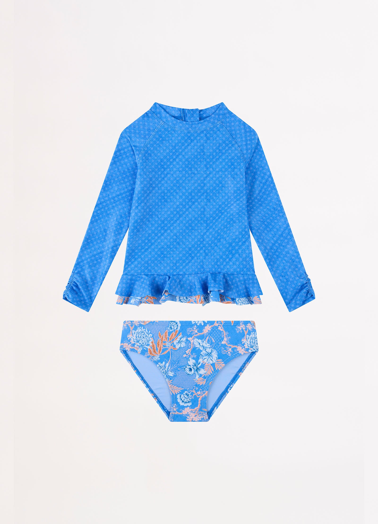 Blue Fuji Girls Peplum Surf Set - Starlight - Starlight view 2