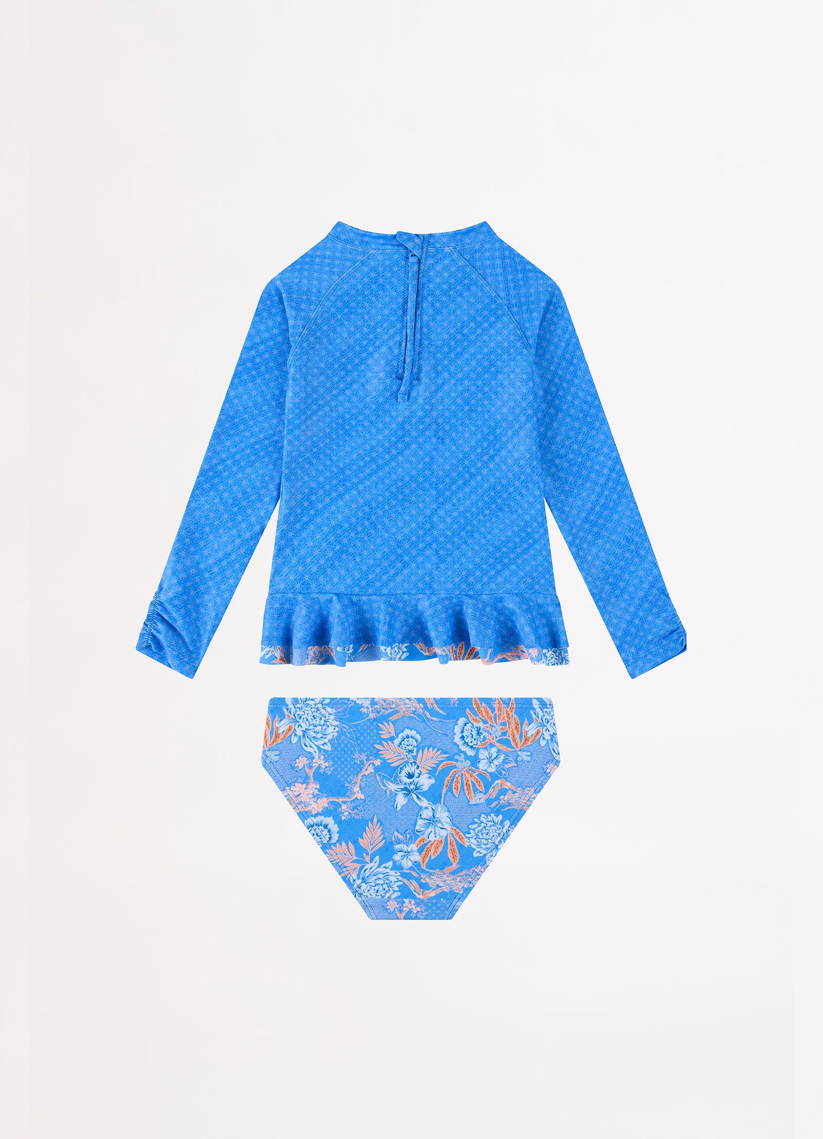 Blue Fuji Girls Peplum Surf Set - Starlight - Starlight view 3