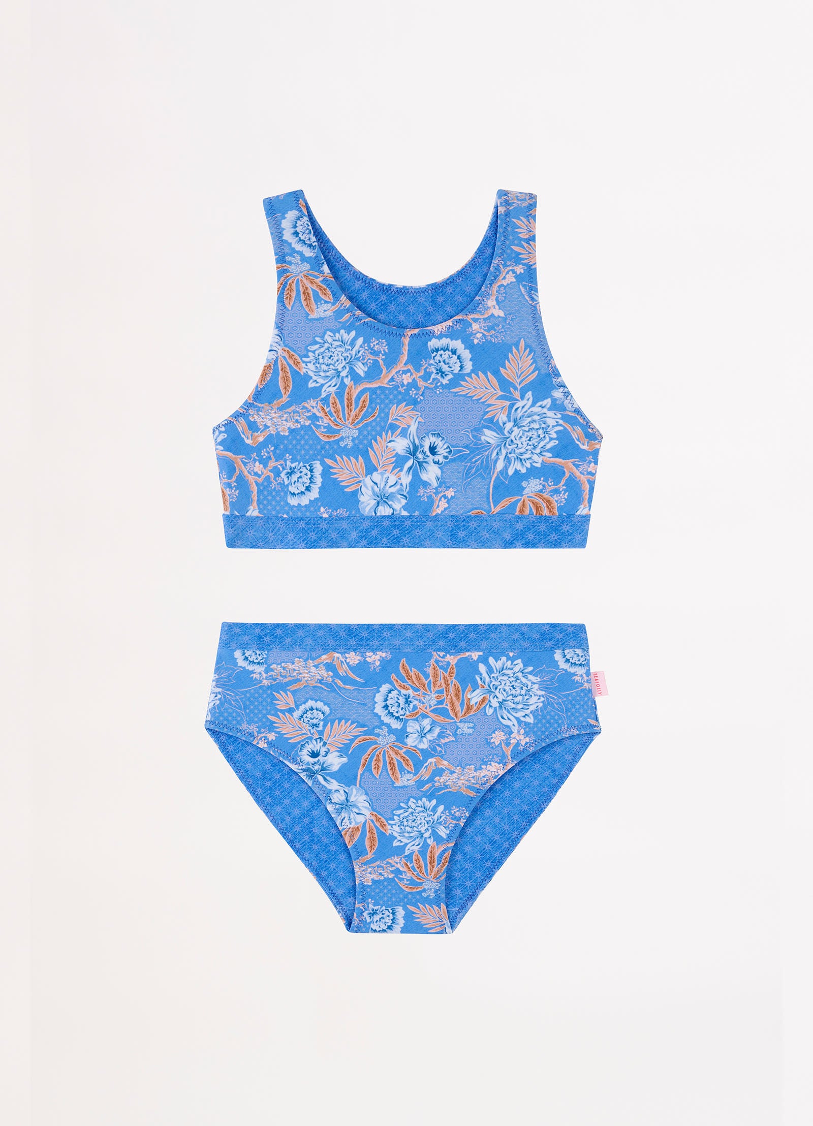 Blue Fuji Girls Reversible Bikini - Starlight - Starlight view 3