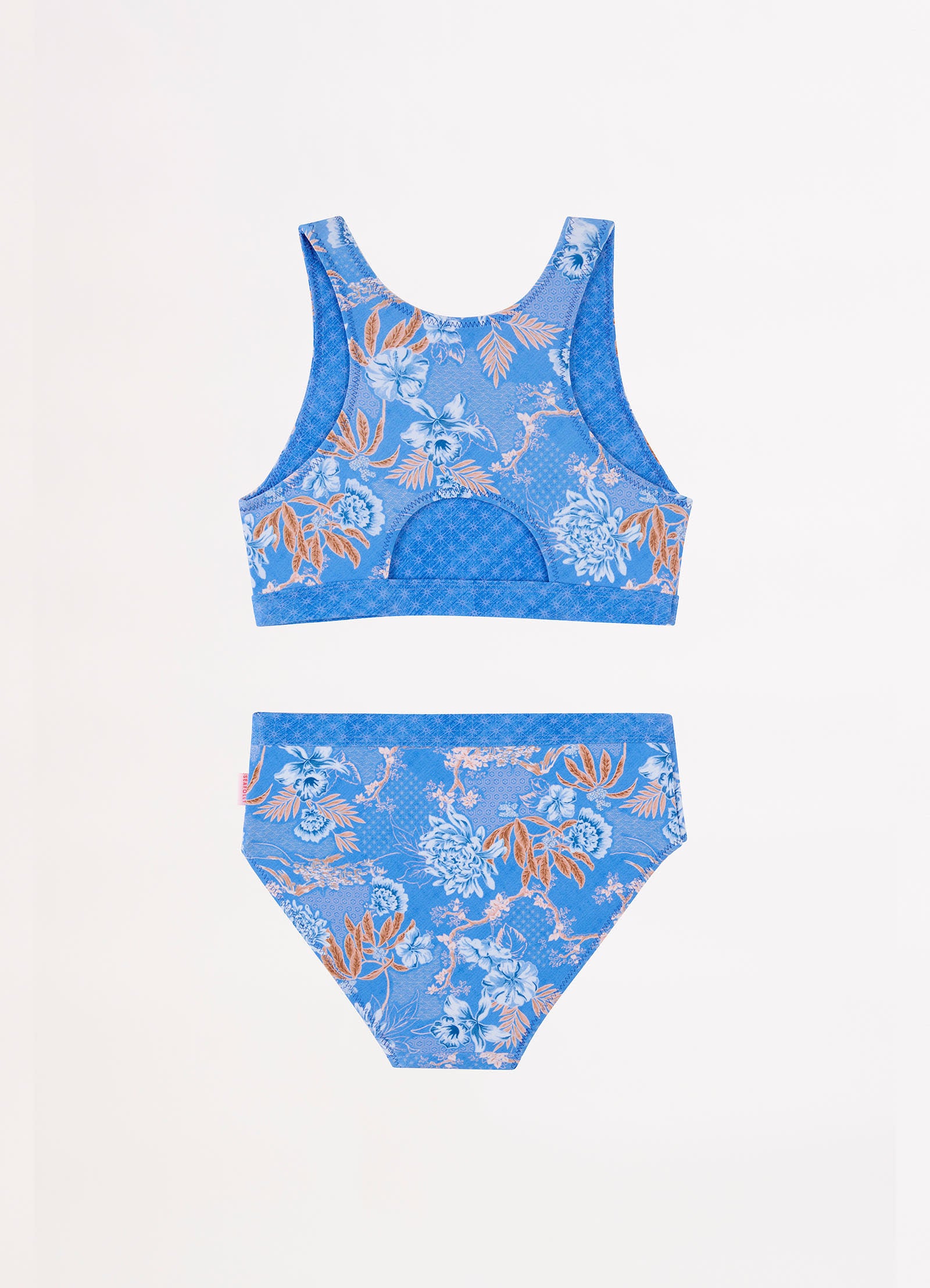 Blue Fuji Girls Reversible Bikini - Starlight - Starlight view 4