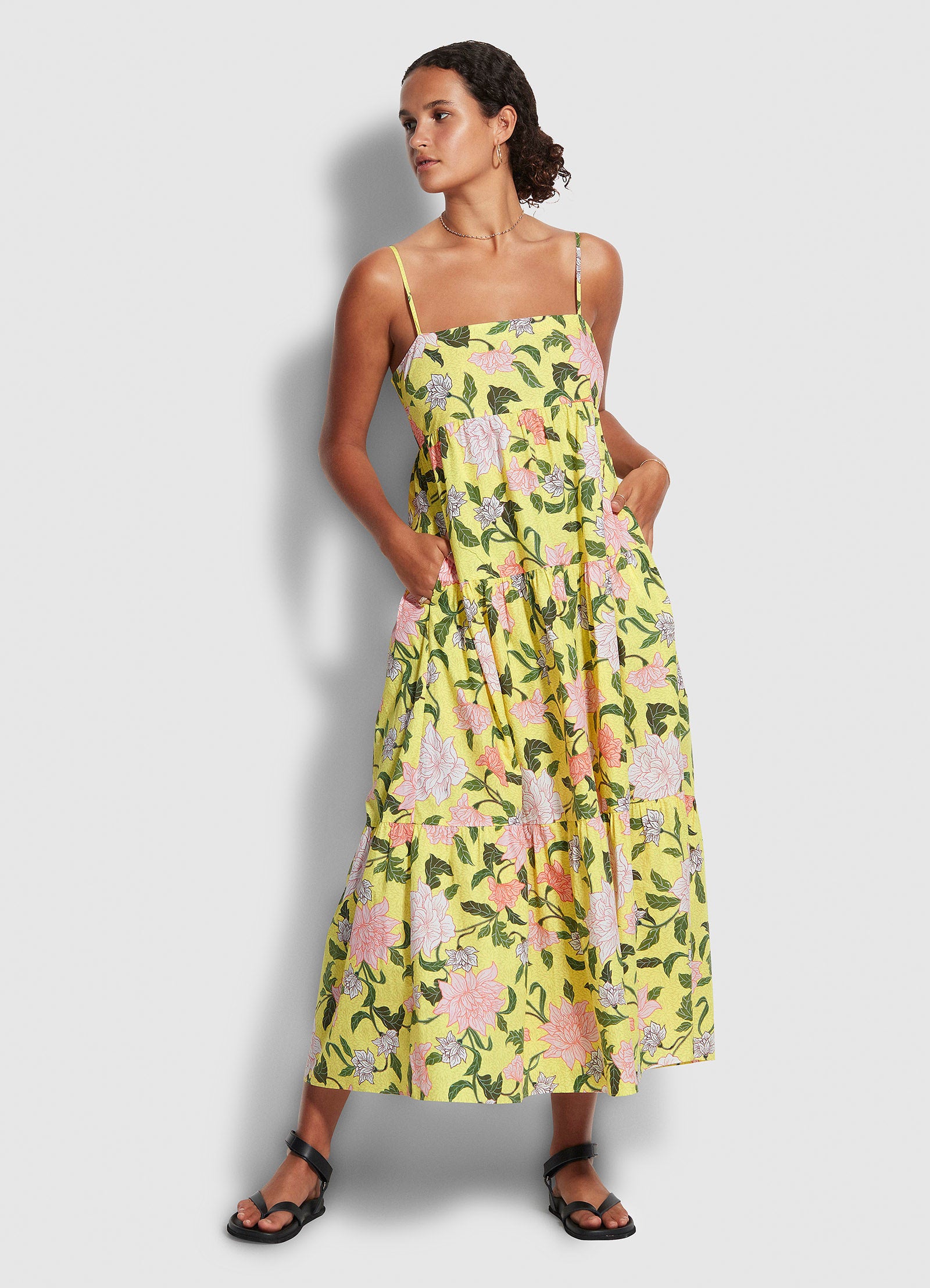 Boheme Floral Dress  - Lime Light - Lime Light