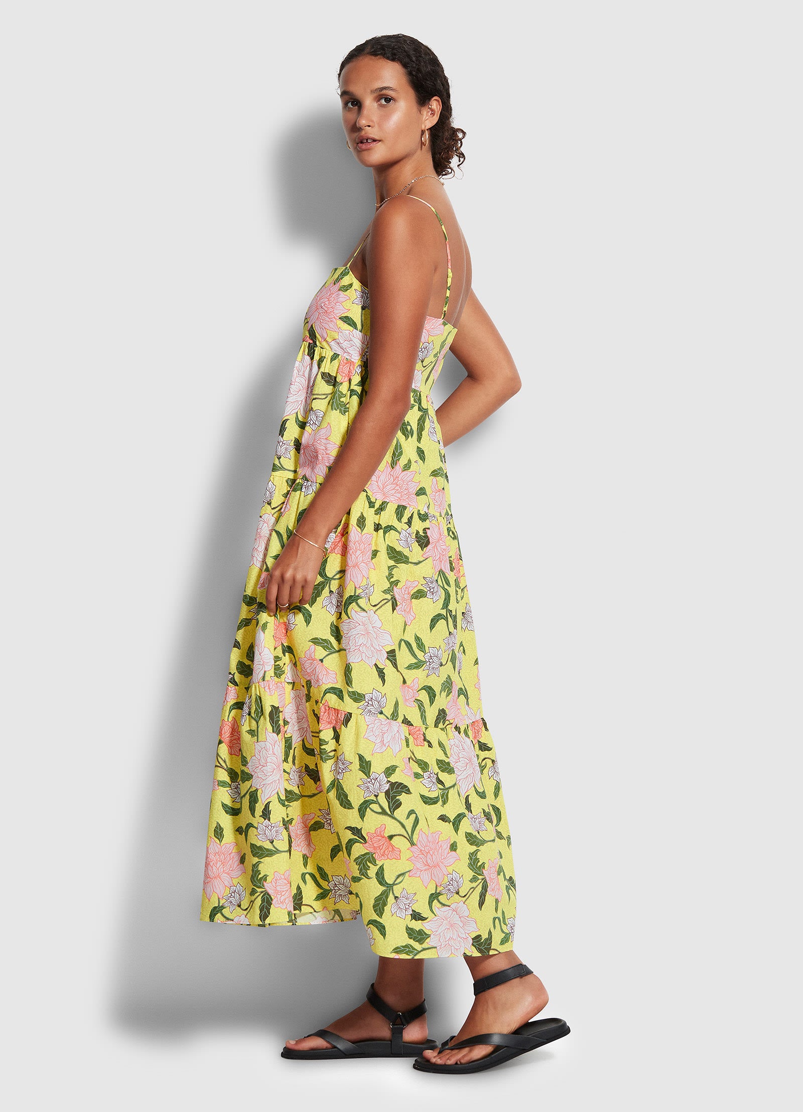 Boheme Floral Dress  - Lime Light - Lime Light view 2