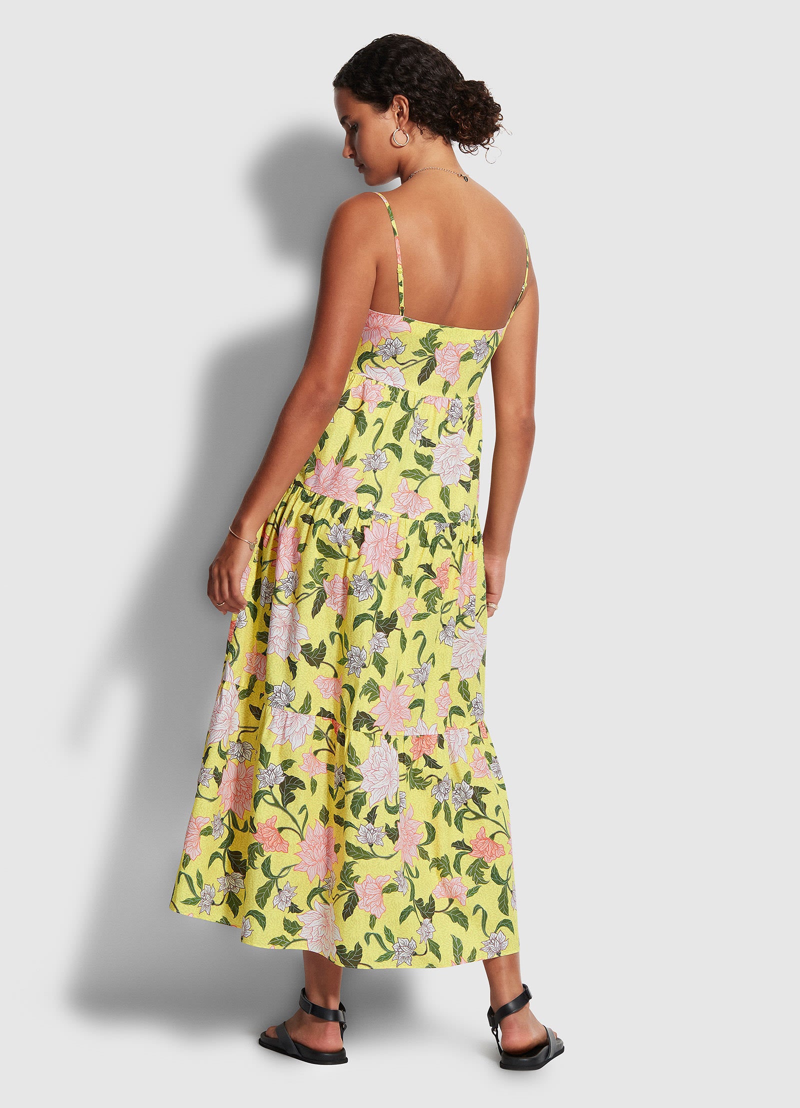 Boheme Floral Dress  - Lime Light - Lime Light view 3
