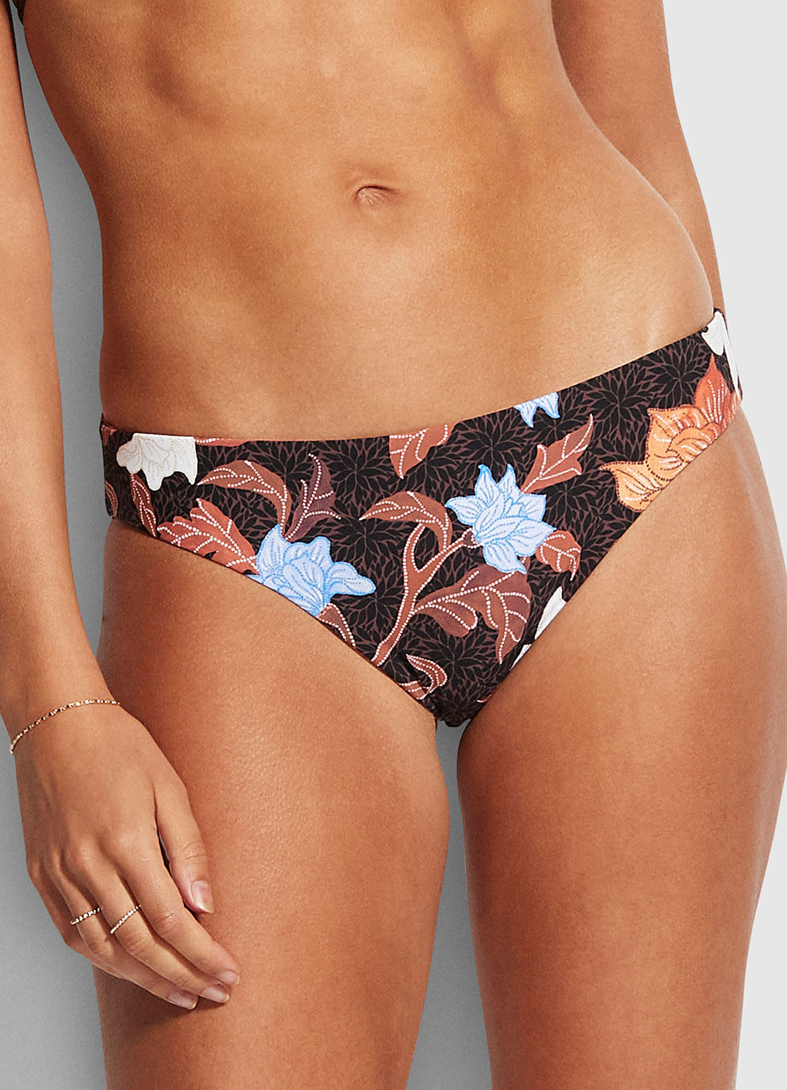 Boheme Reversible Hipster Bikini Bottom - Black - Black view 5