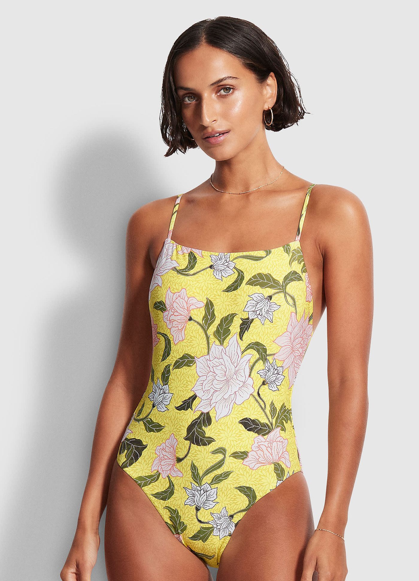 Boheme Square Neck One Piece - Lime Light - Lime Light view 2