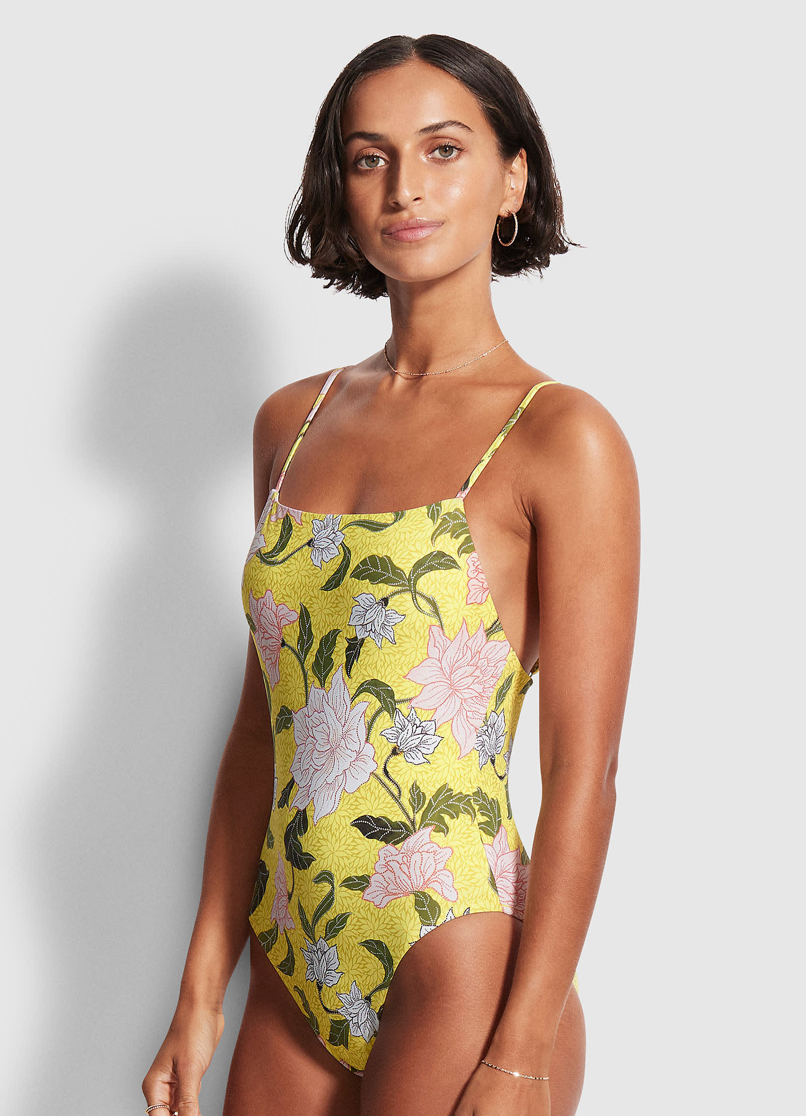 Boheme Square Neck One Piece - Lime Light - Lime Light view 3