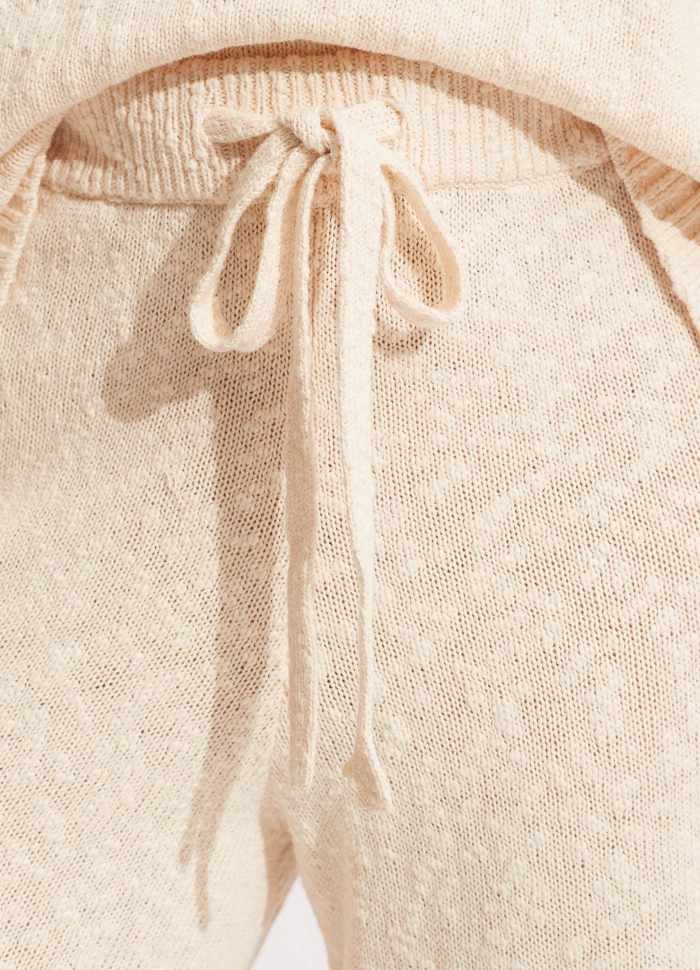 Boucle Knit Pant  - Sand - Sand view 5