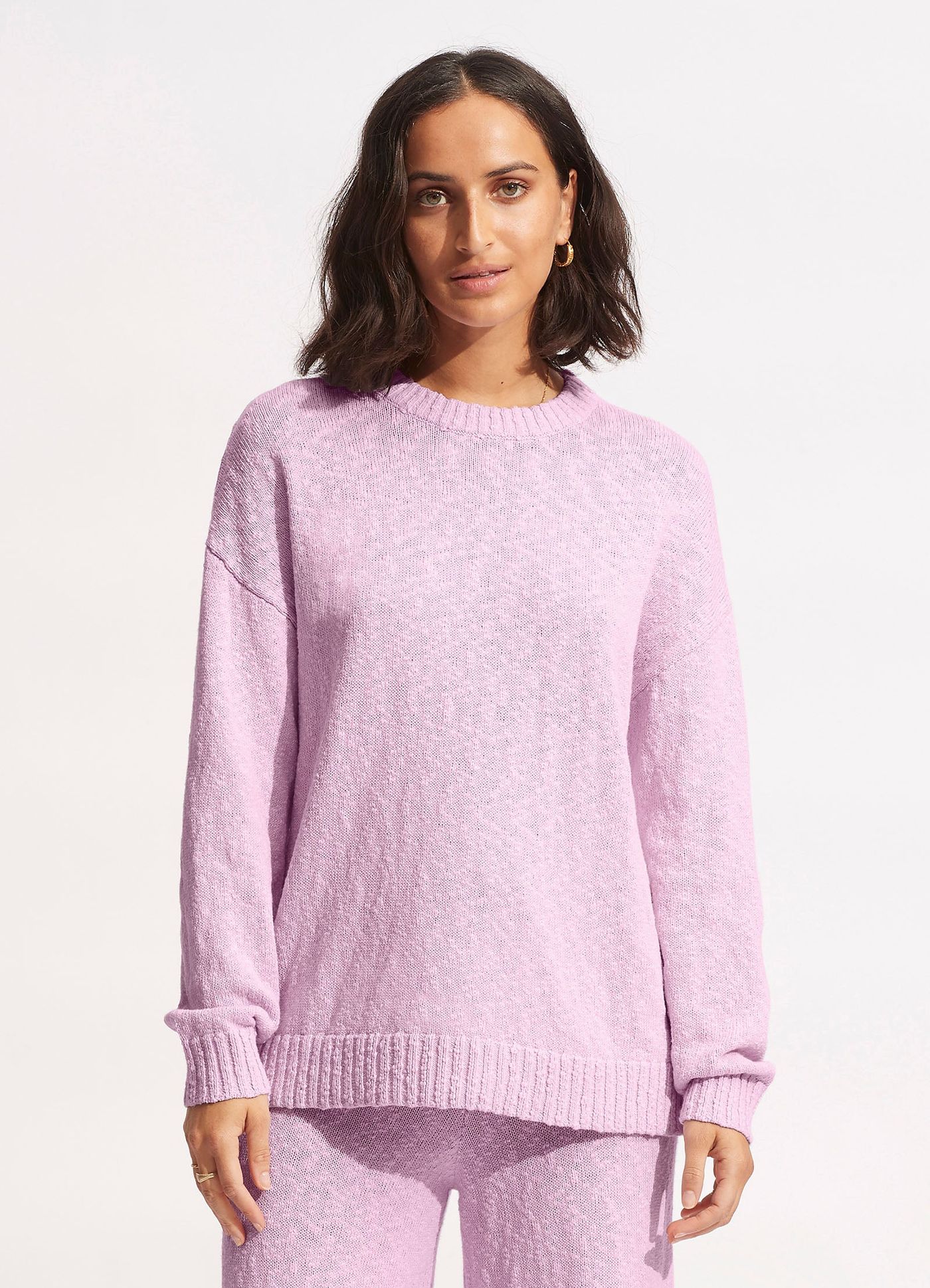 Boucle Sweater - Lilac - Lilac view 2
