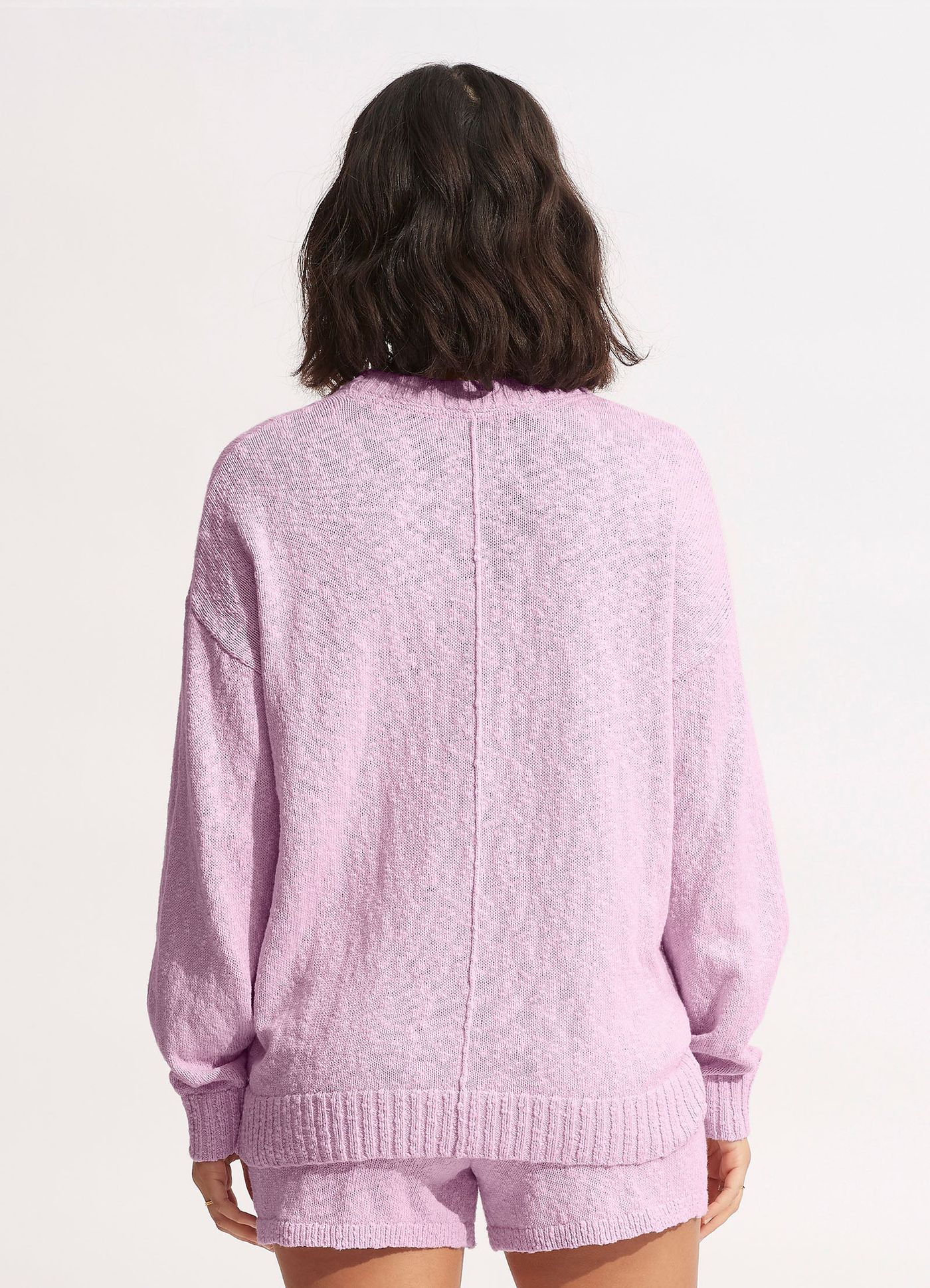 Boucle Sweater - Lilac - Lilac view 4