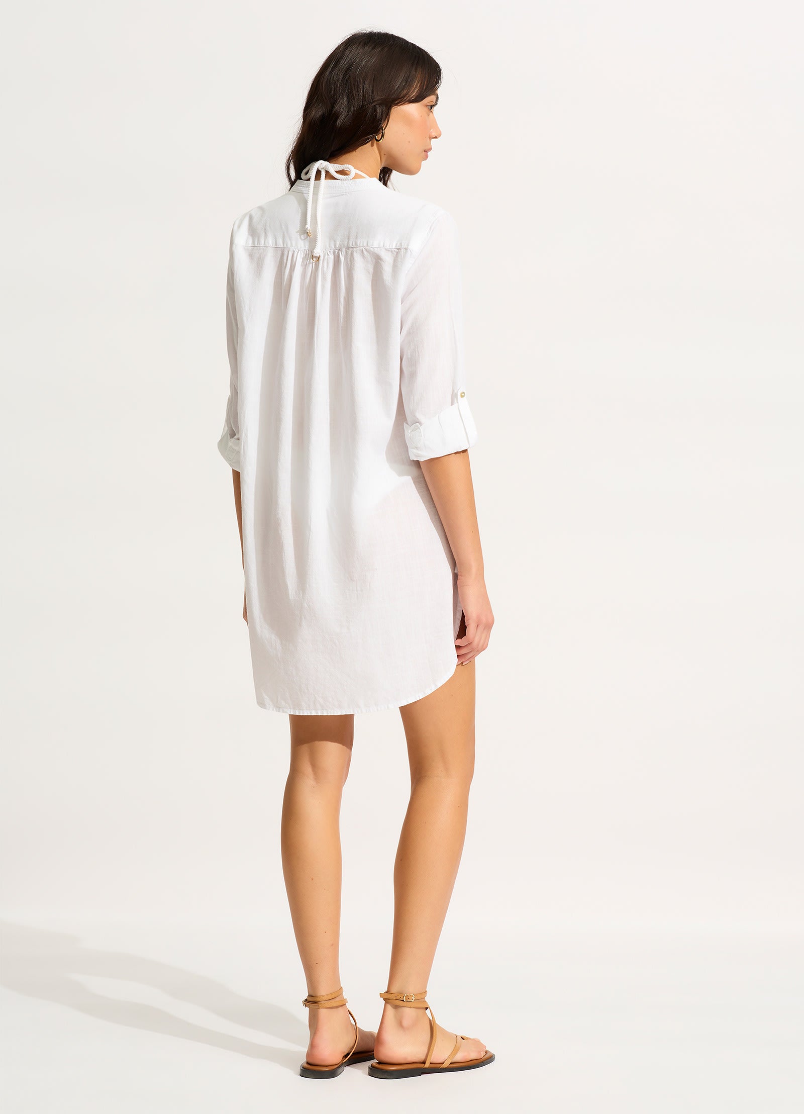 Boyfriend Beach Shirt - White - White view 5