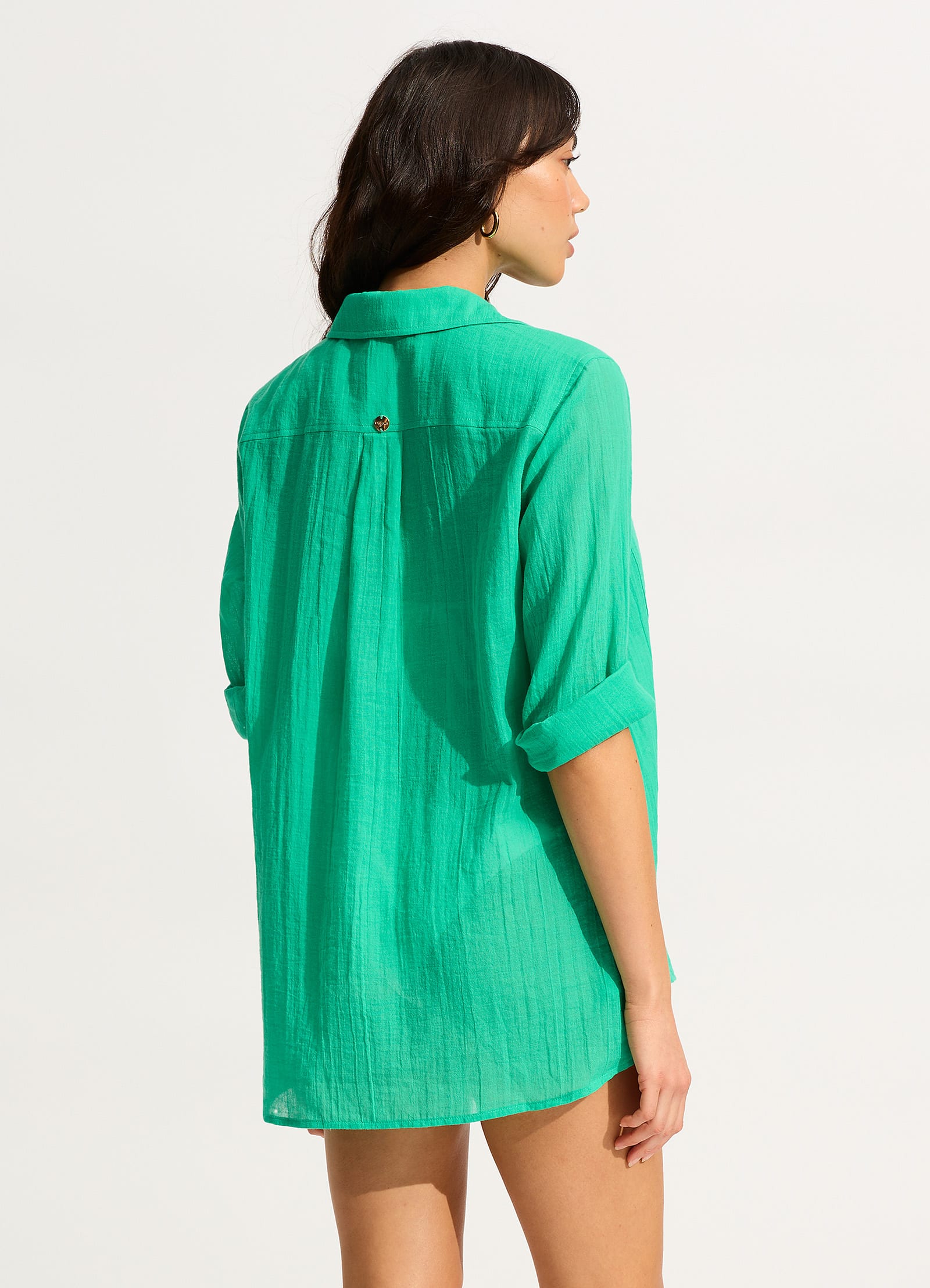 Breeze Beach Shirt - Jade - Jade view 3