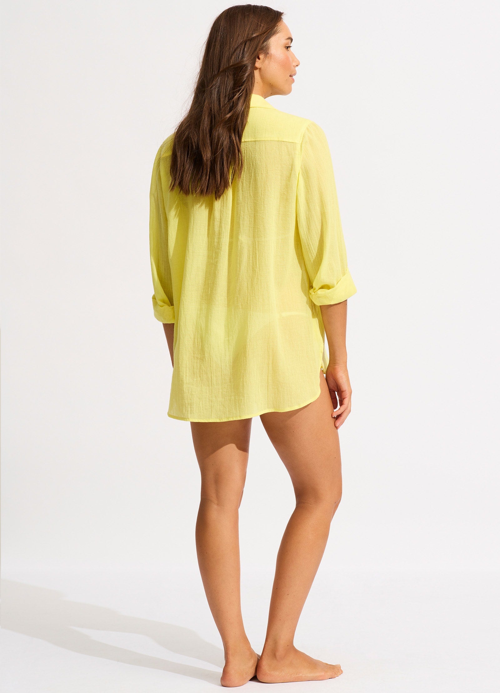 Breeze Beach Shirt - Lime Light - Limelight view 3