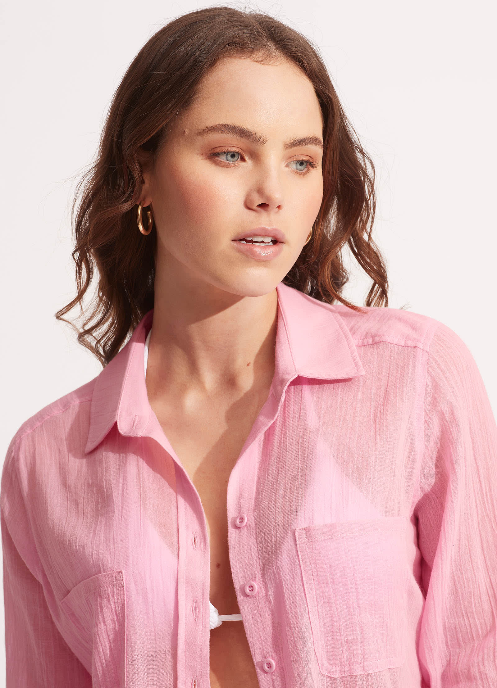 Breeze Beach Shirt - Parfait Pink - Parfait Pink view 2