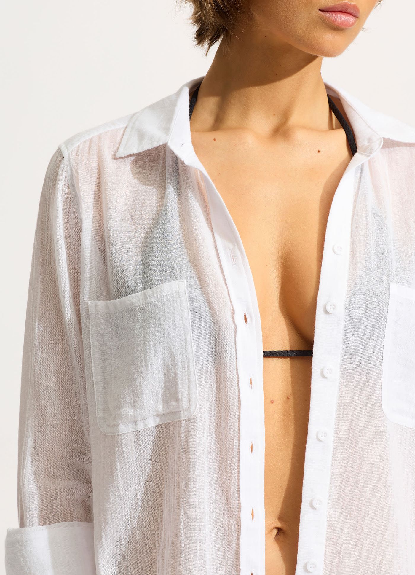 Breeze Beach Shirt - White - White view 4