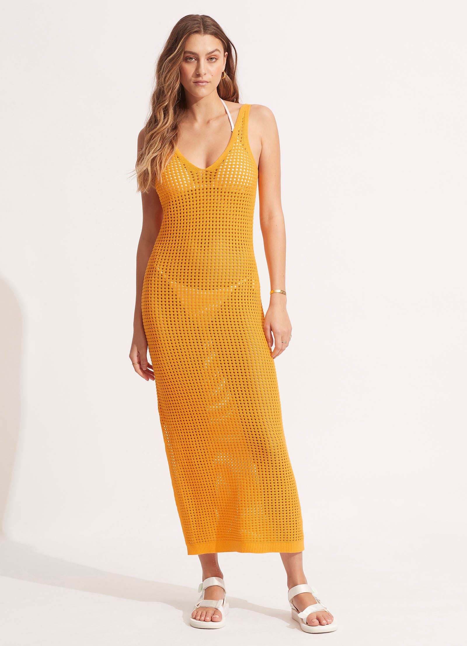 Byron Knit Dress - Rockmelon - Rockmelon