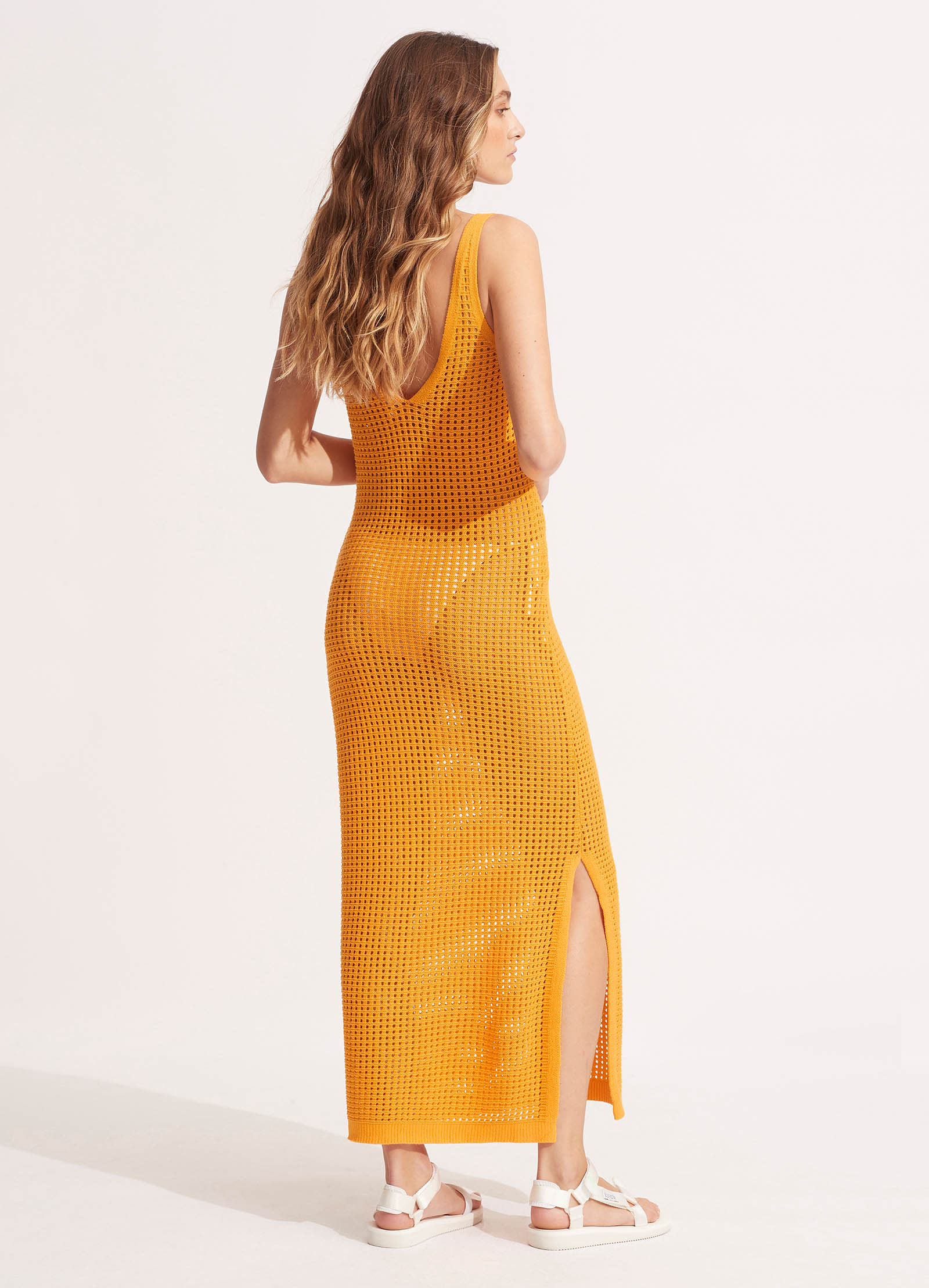 Byron Knit Dress - Rockmelon - Rockmelon view 3