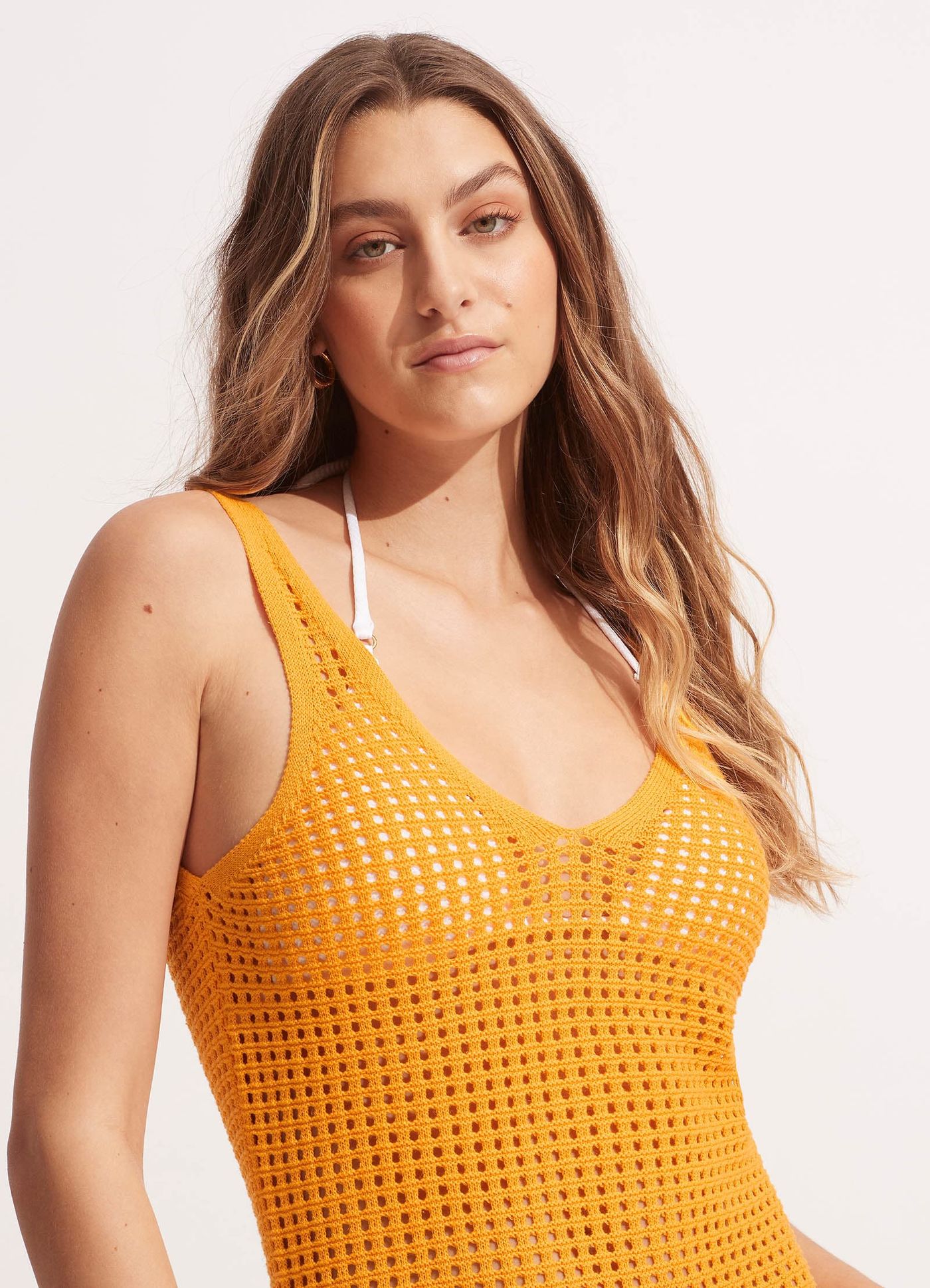 Byron Knit Dress - Rockmelon - Rockmelon view 4
