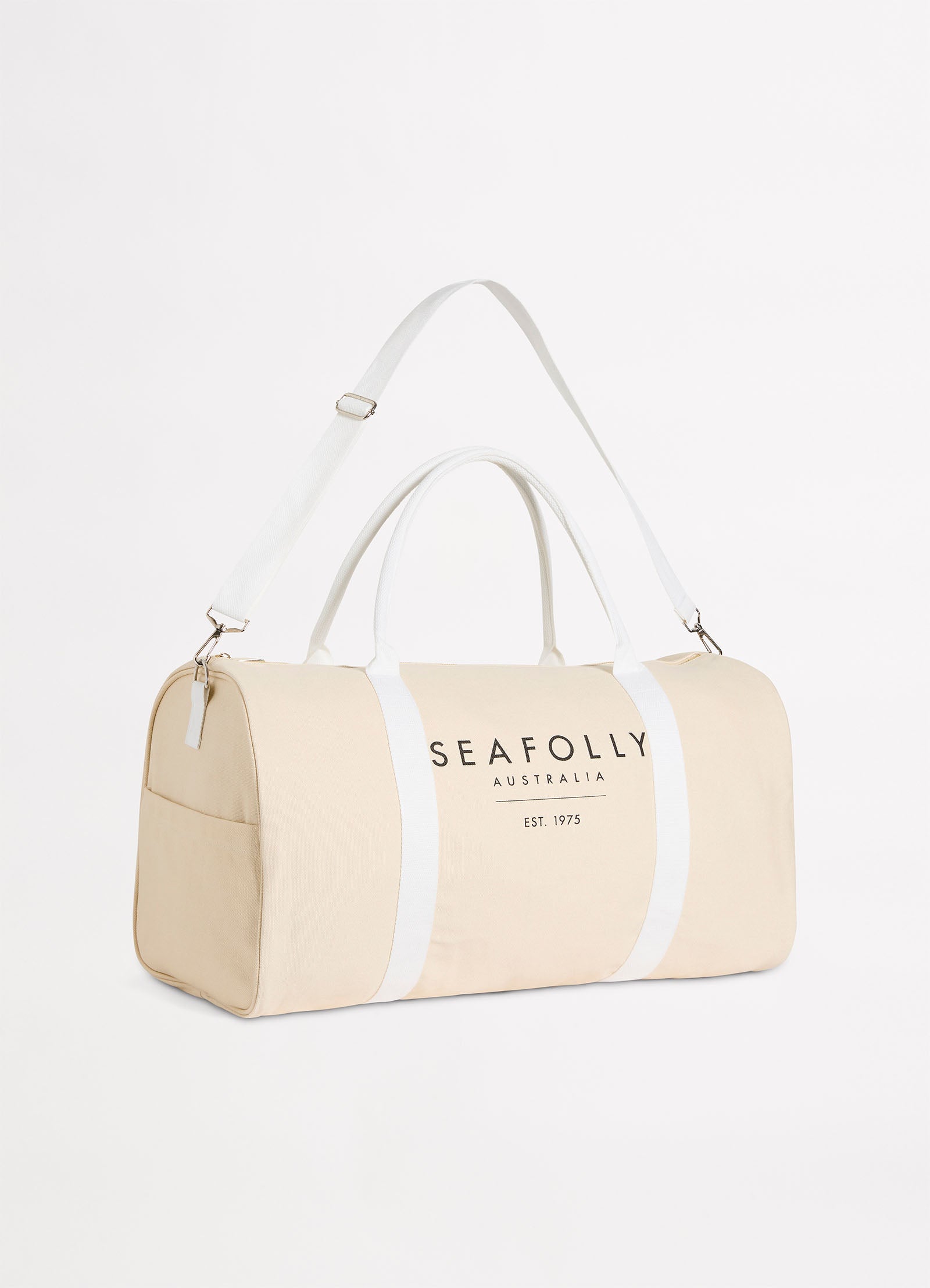 Canvas Duffle Bag - Sand - Sand view 3