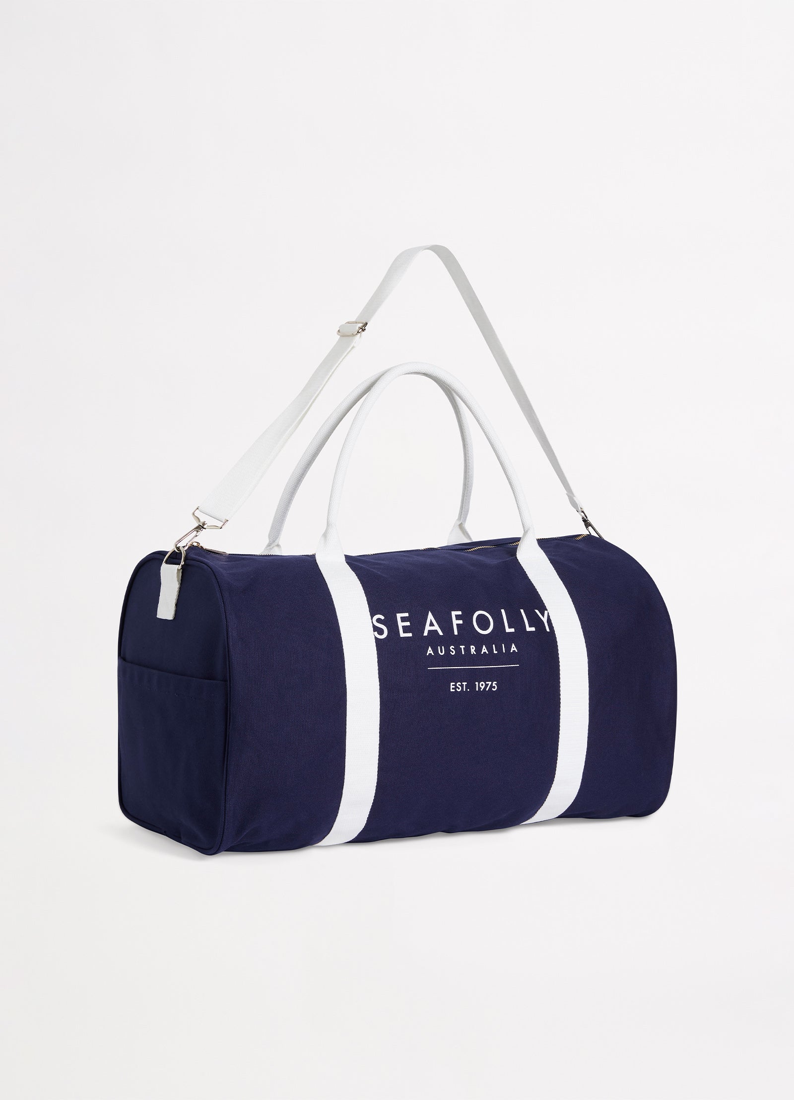 Canvas Duffle Bag - True Navy - True Navy view 2