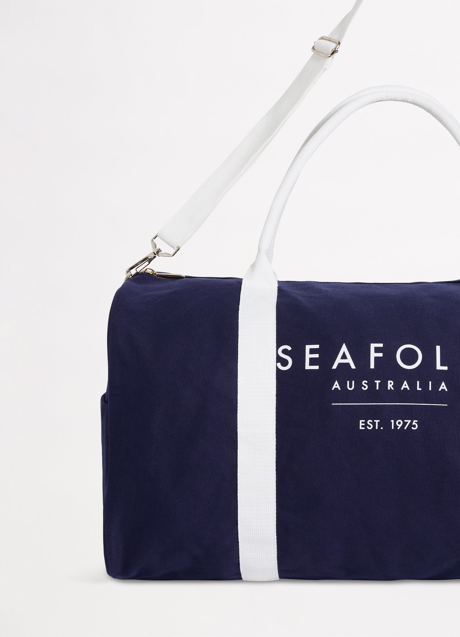 Canvas Duffle Bag - True Navy - True Navy view 3