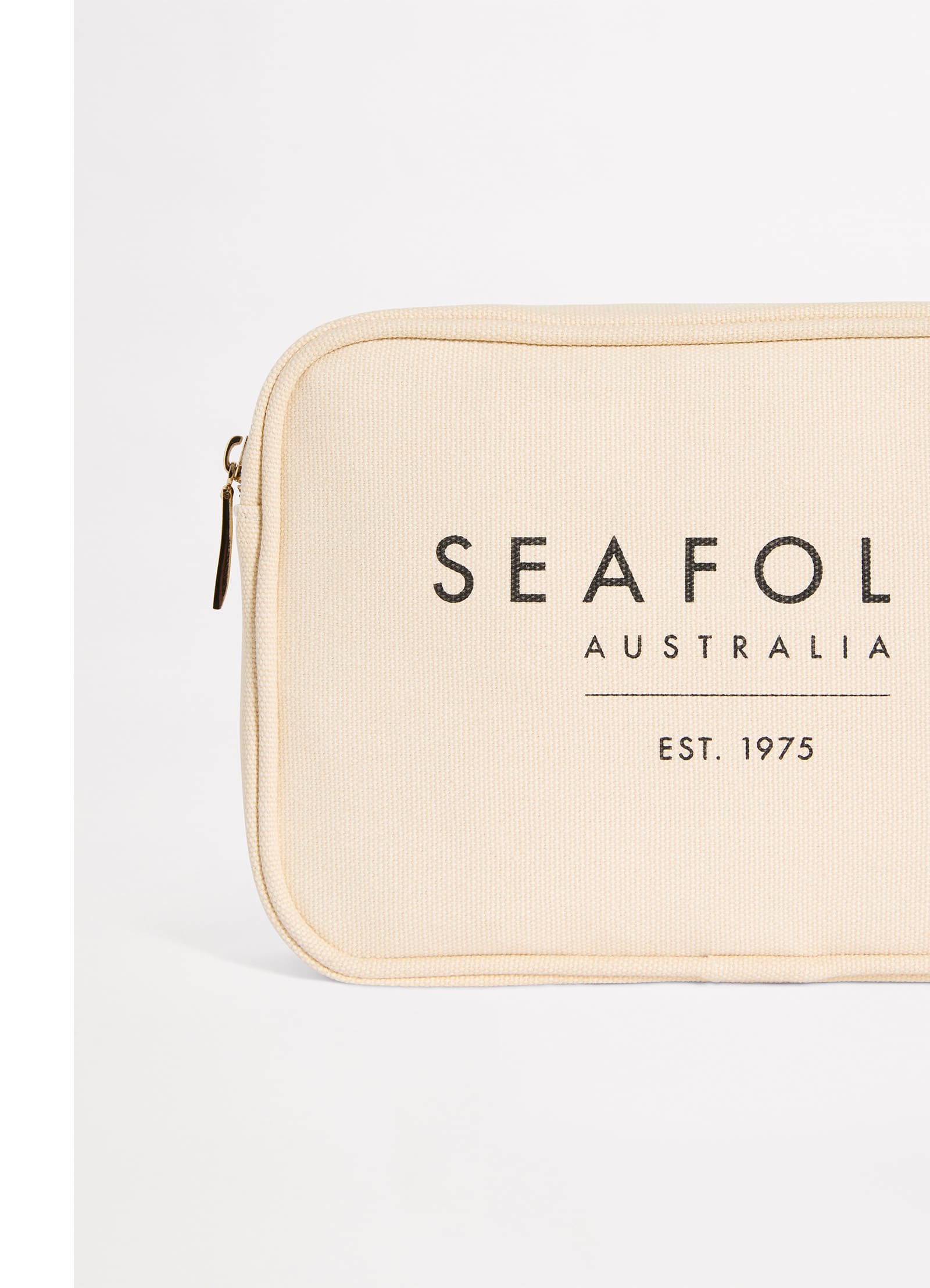 Canvas Pouch Bag - Sand - Sand view 3