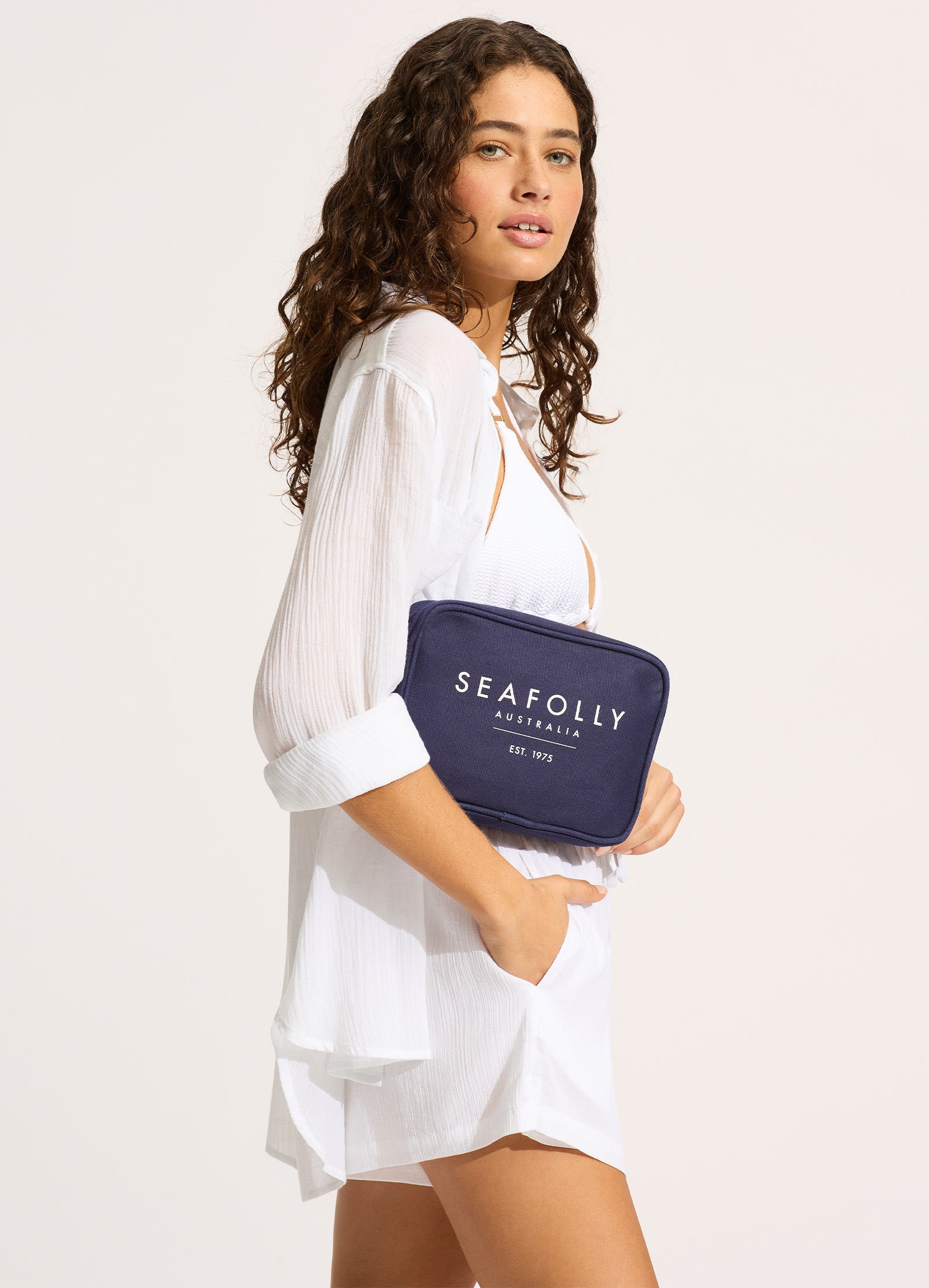 Canvas Pouch Bag - True Navy - True Navy