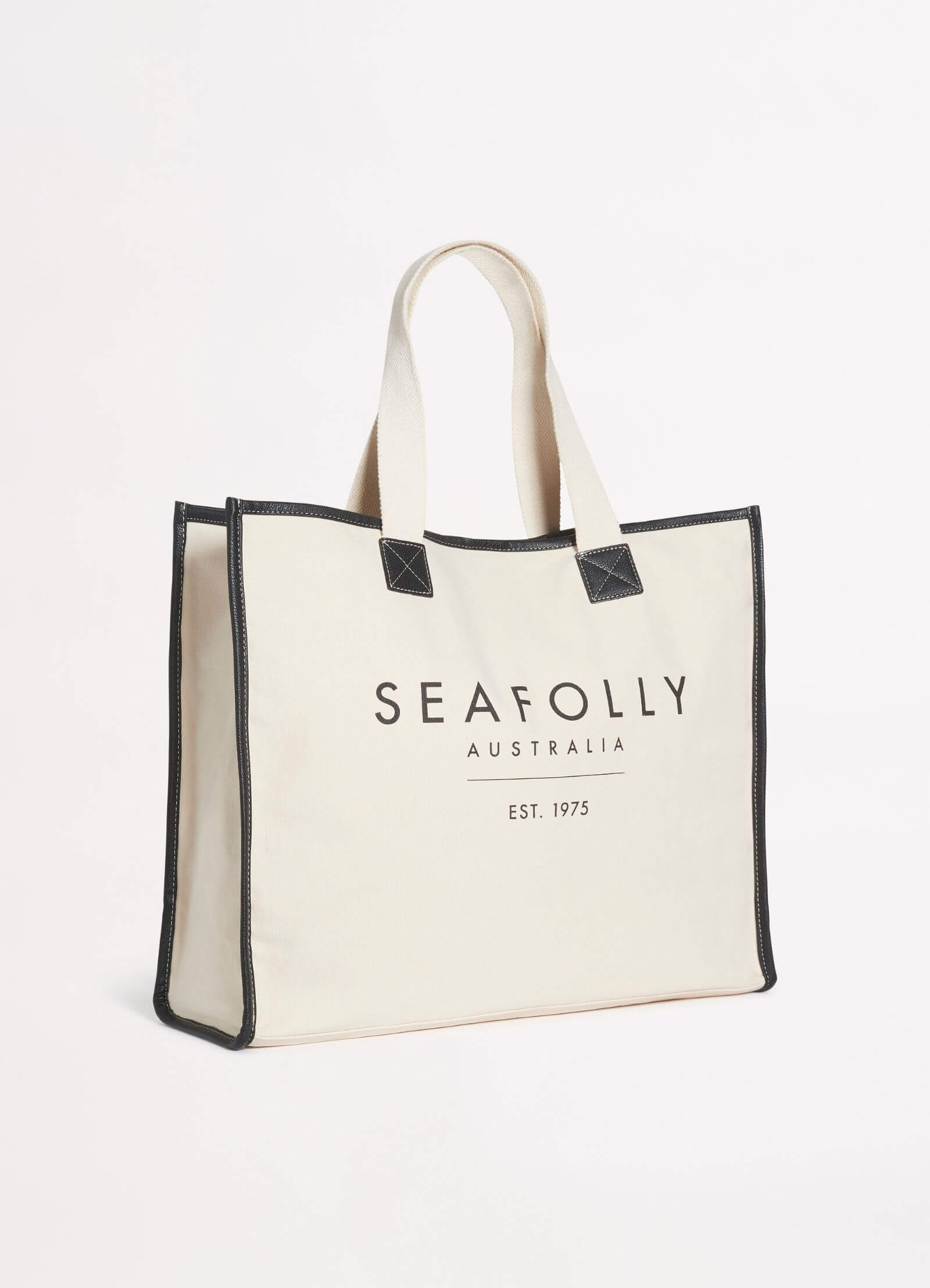 Canvas Tote Bag - Black - Black view 2