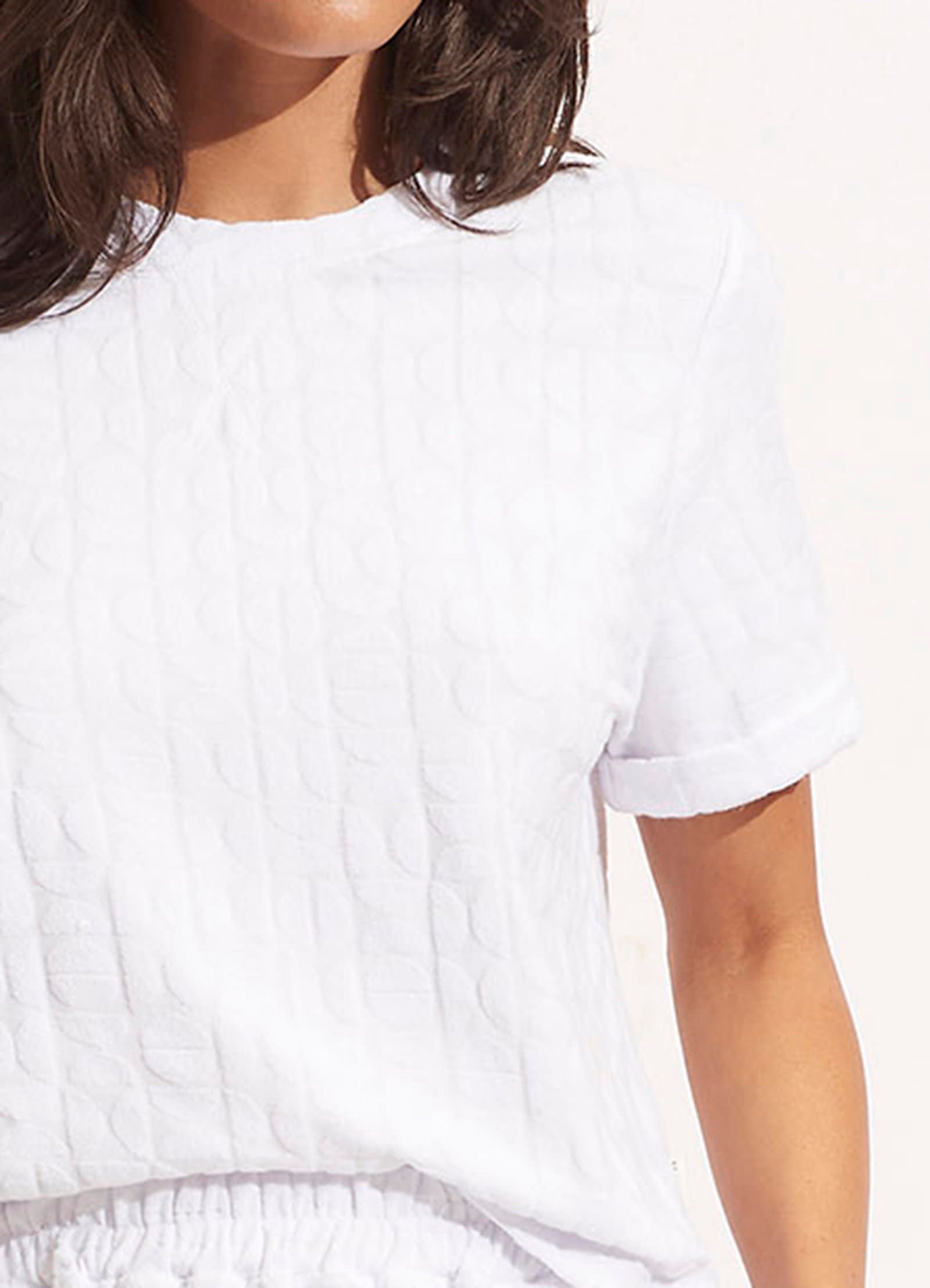 Capri Terry Tee - White - White view 5