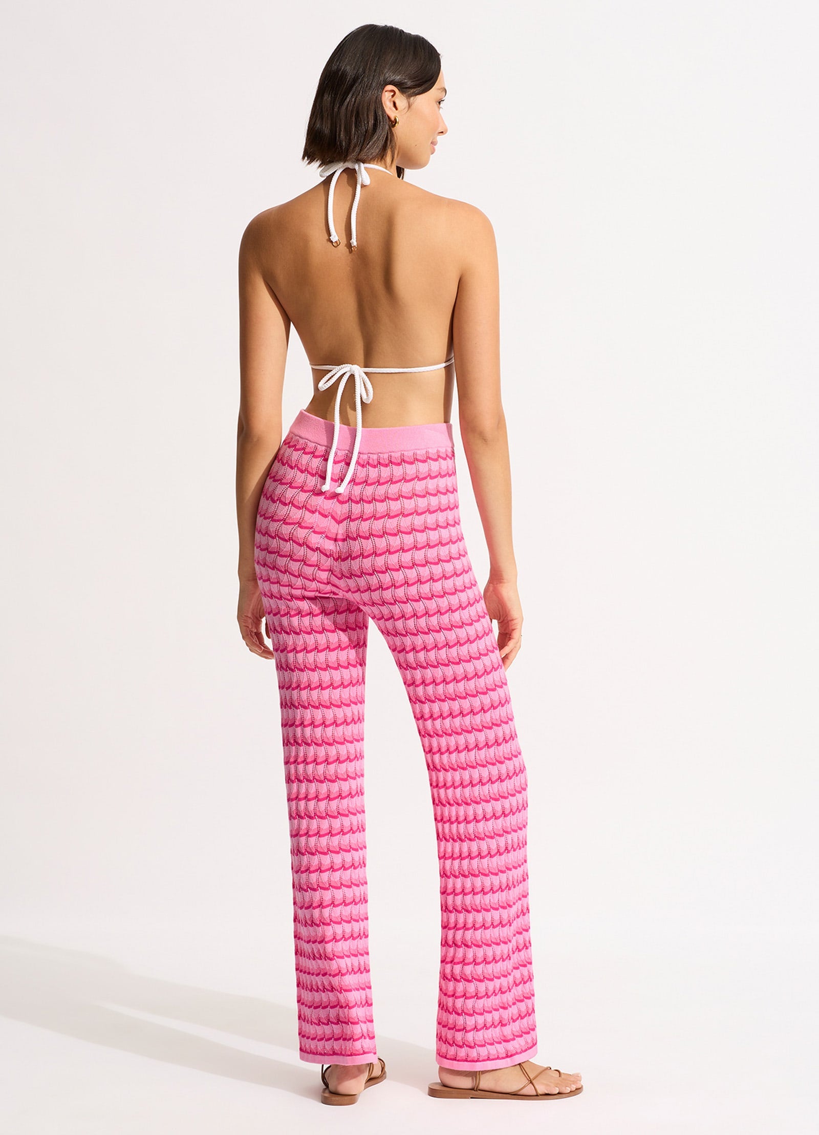 Carnaby Knit Pant - Fuchsia Rose - Fuchsia Rose view 4