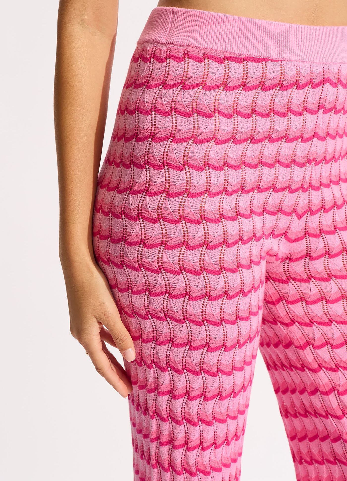 Carnaby Knit Pant - Fuchsia Rose - Fuchsia Rose view 5