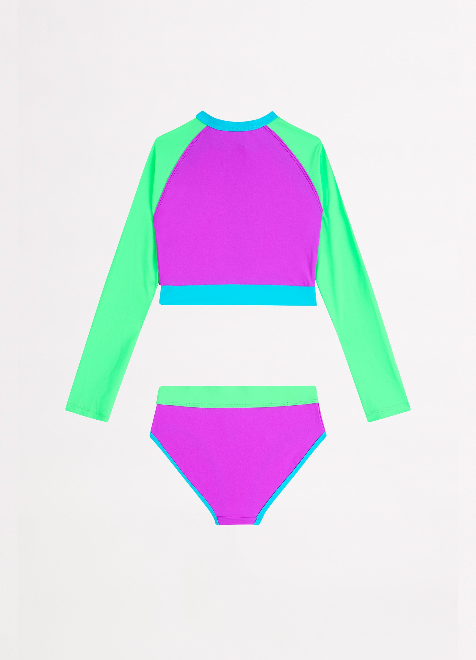 Carnivale Girls Colour Blocked Surfsuit - Col Block - Col Block view 3