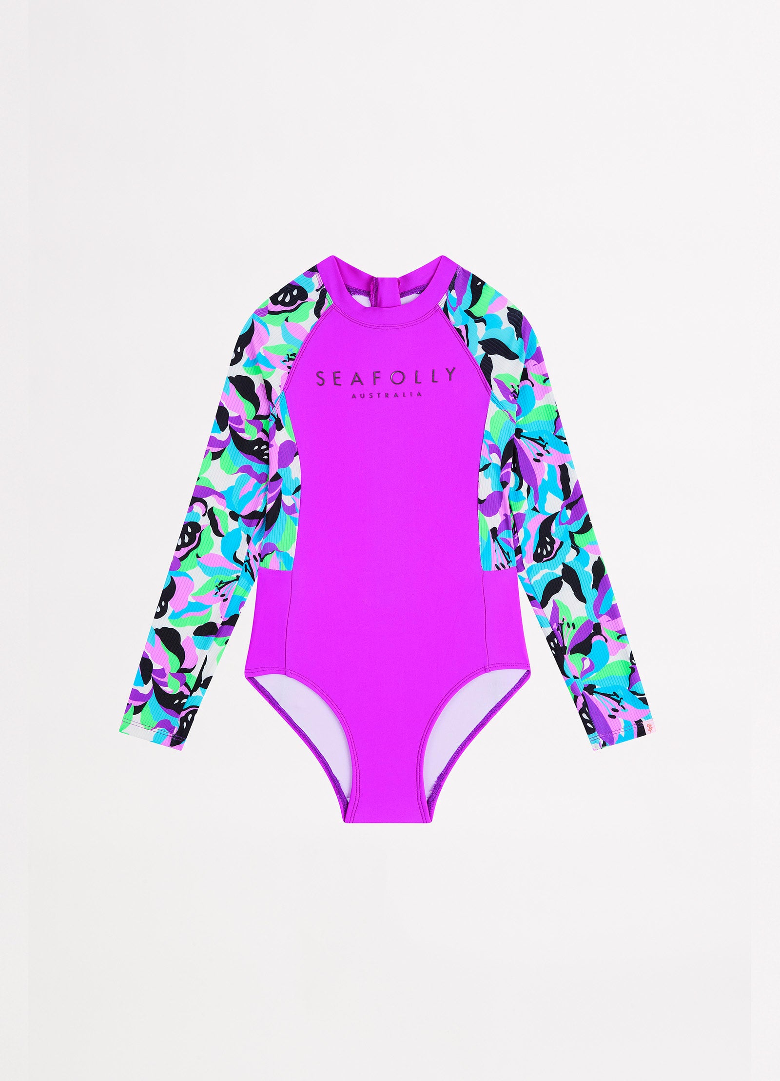 Carnivale Girls Zip Back Paddlesuit - Aster - Aster view 2