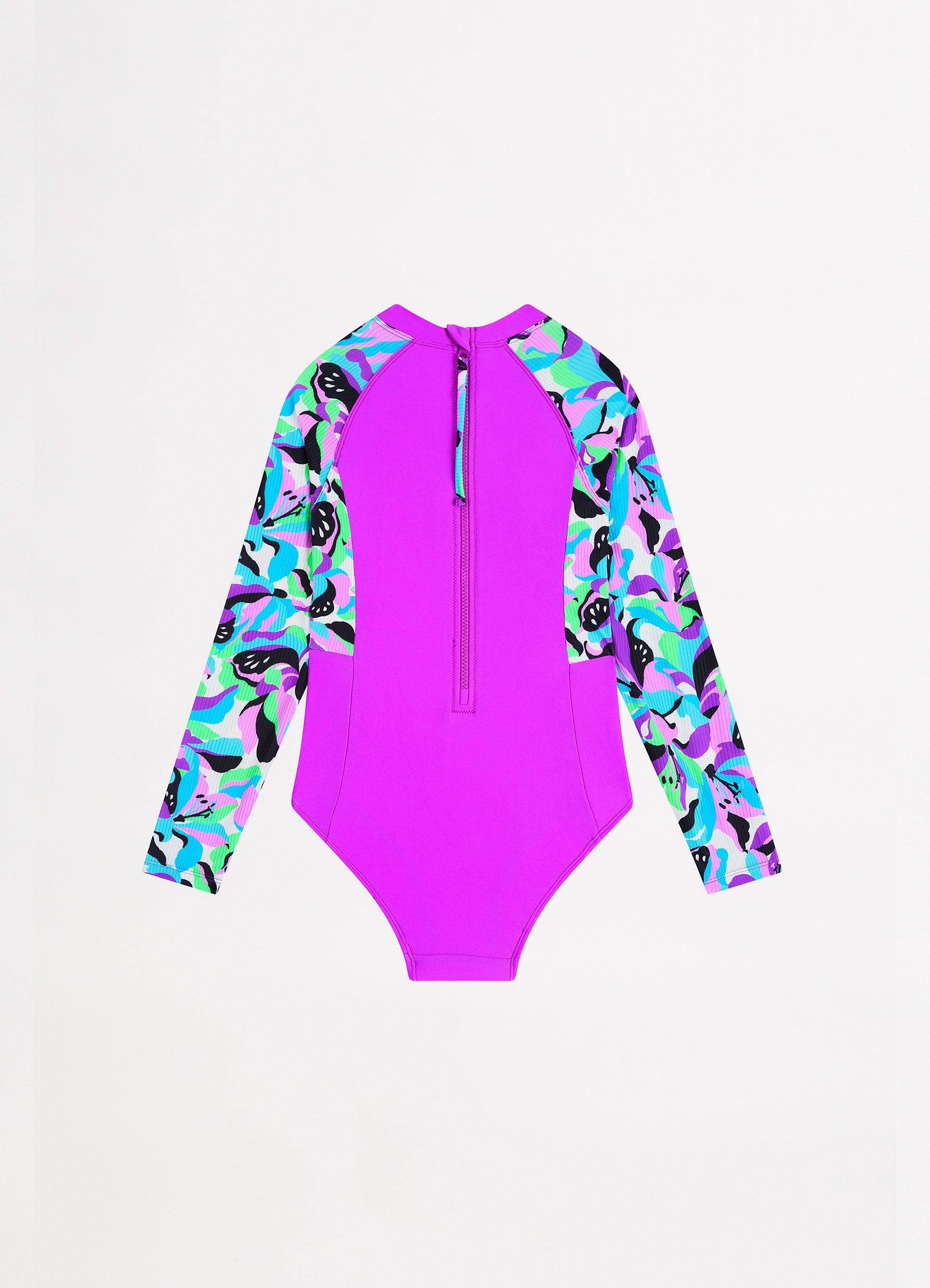 Carnivale Girls Zip Back Paddlesuit - Aster - Aster view 3