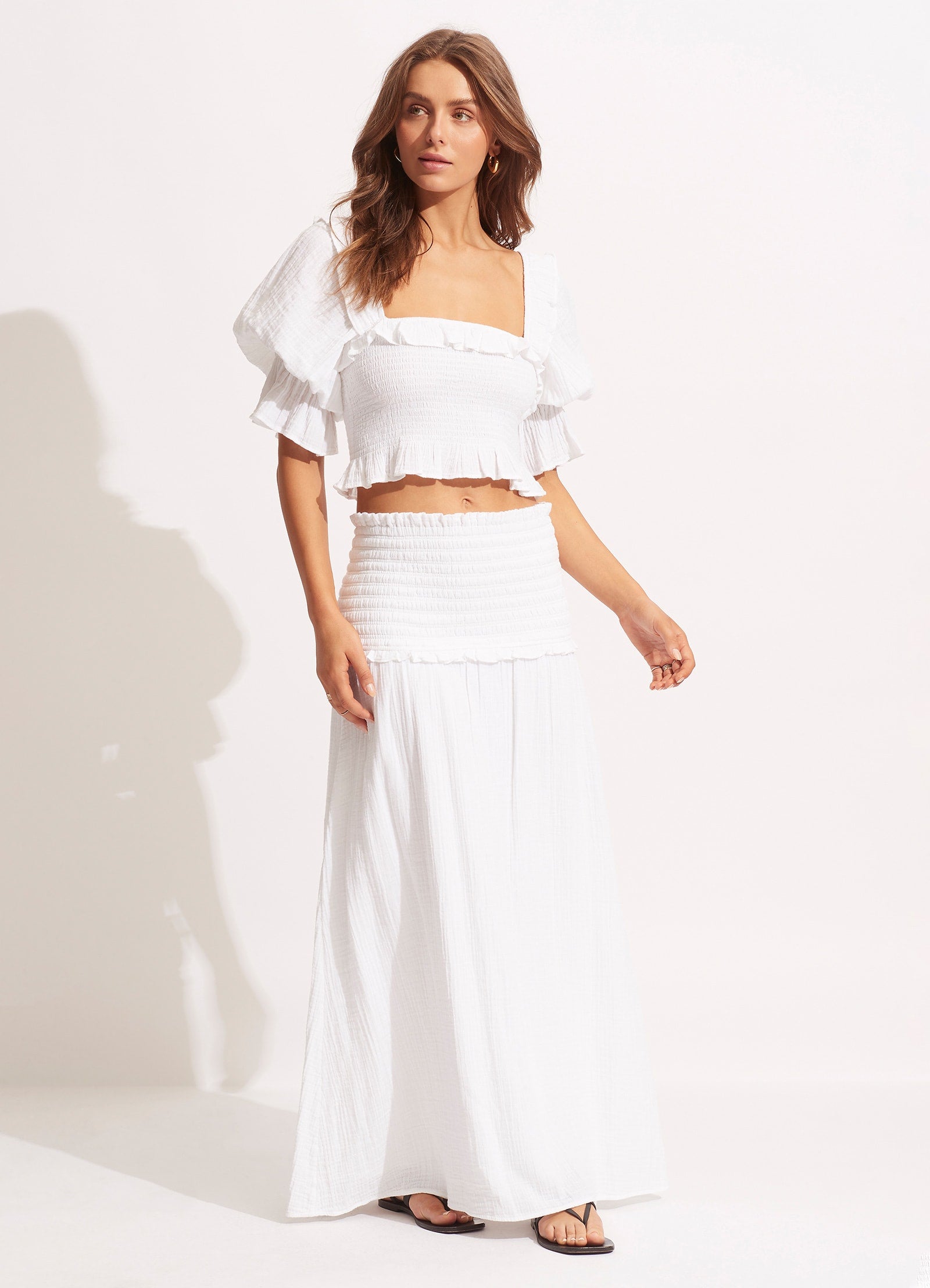 Caspian Strapless Dress/Skirt  - White - White