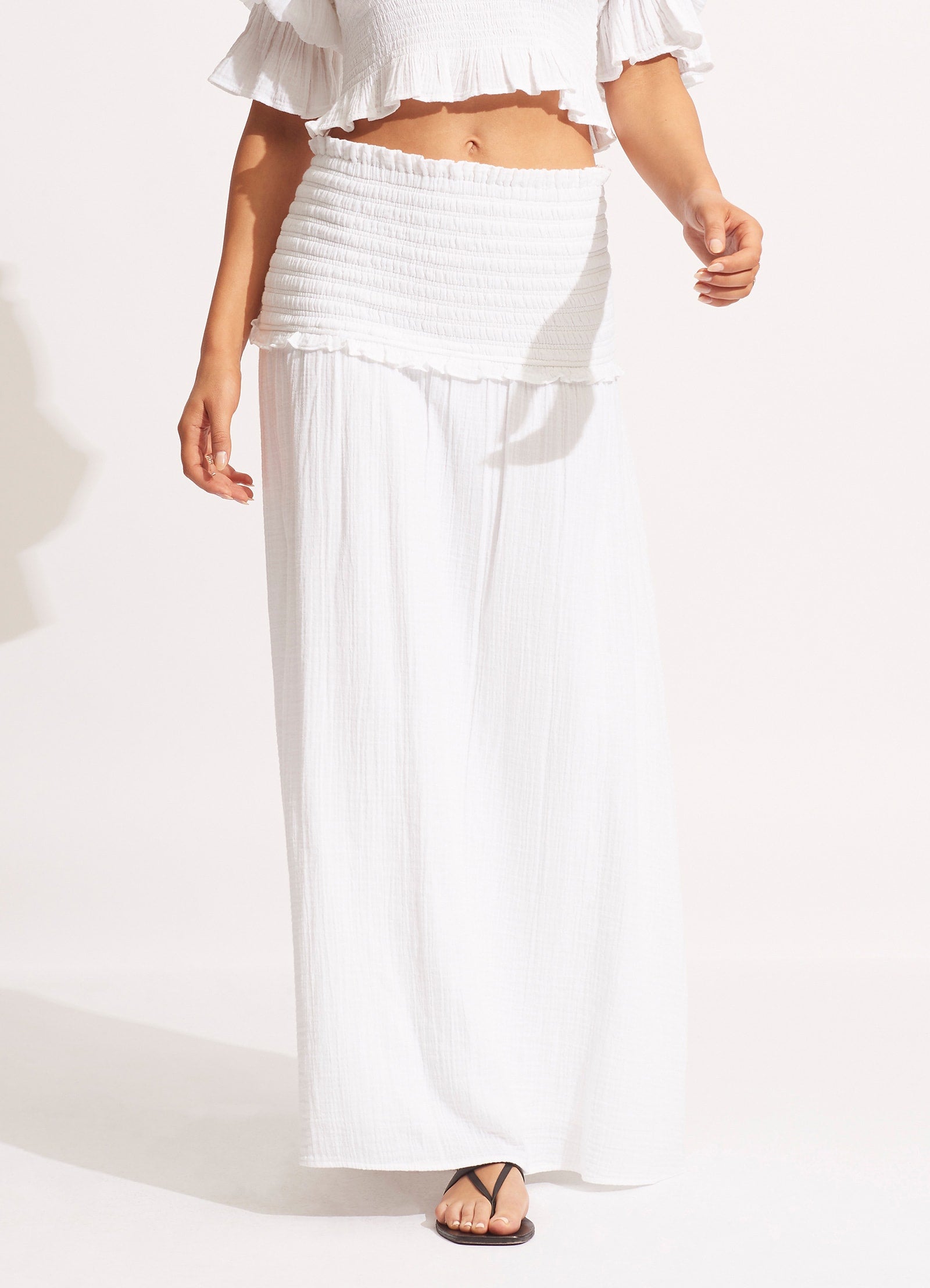 Caspian Strapless Dress/Skirt  - White - White view 2