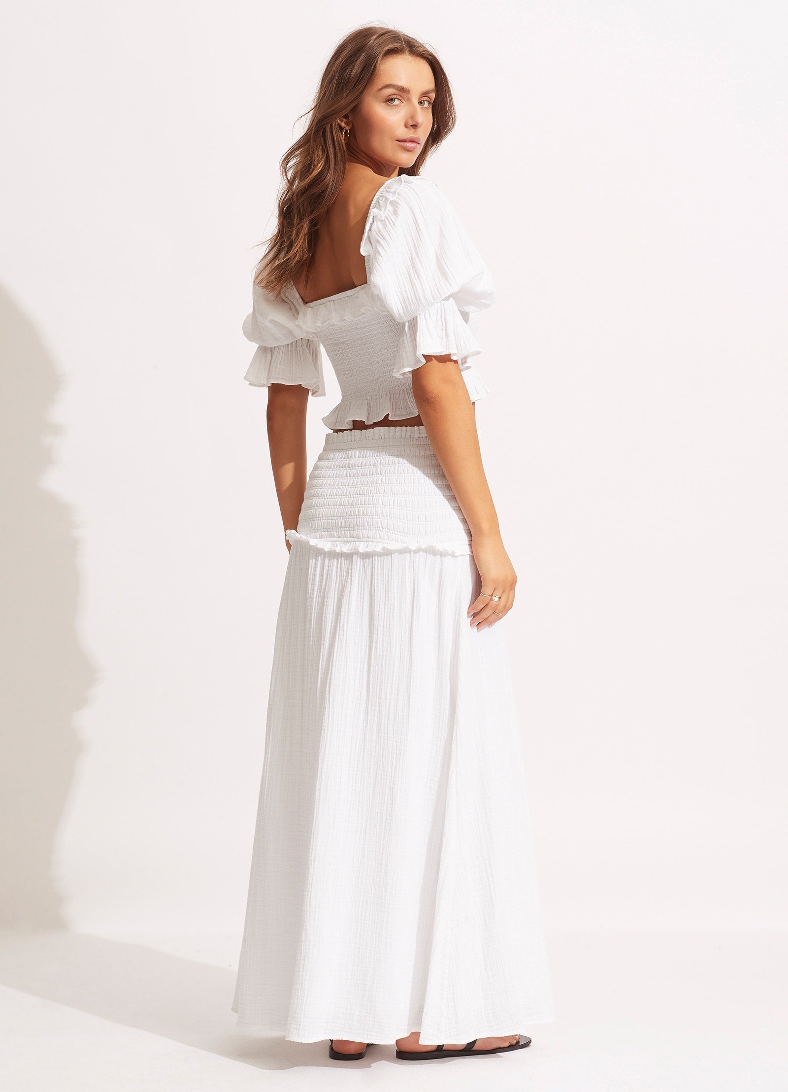 Caspian Strapless Dress/Skirt  - White - White view 4