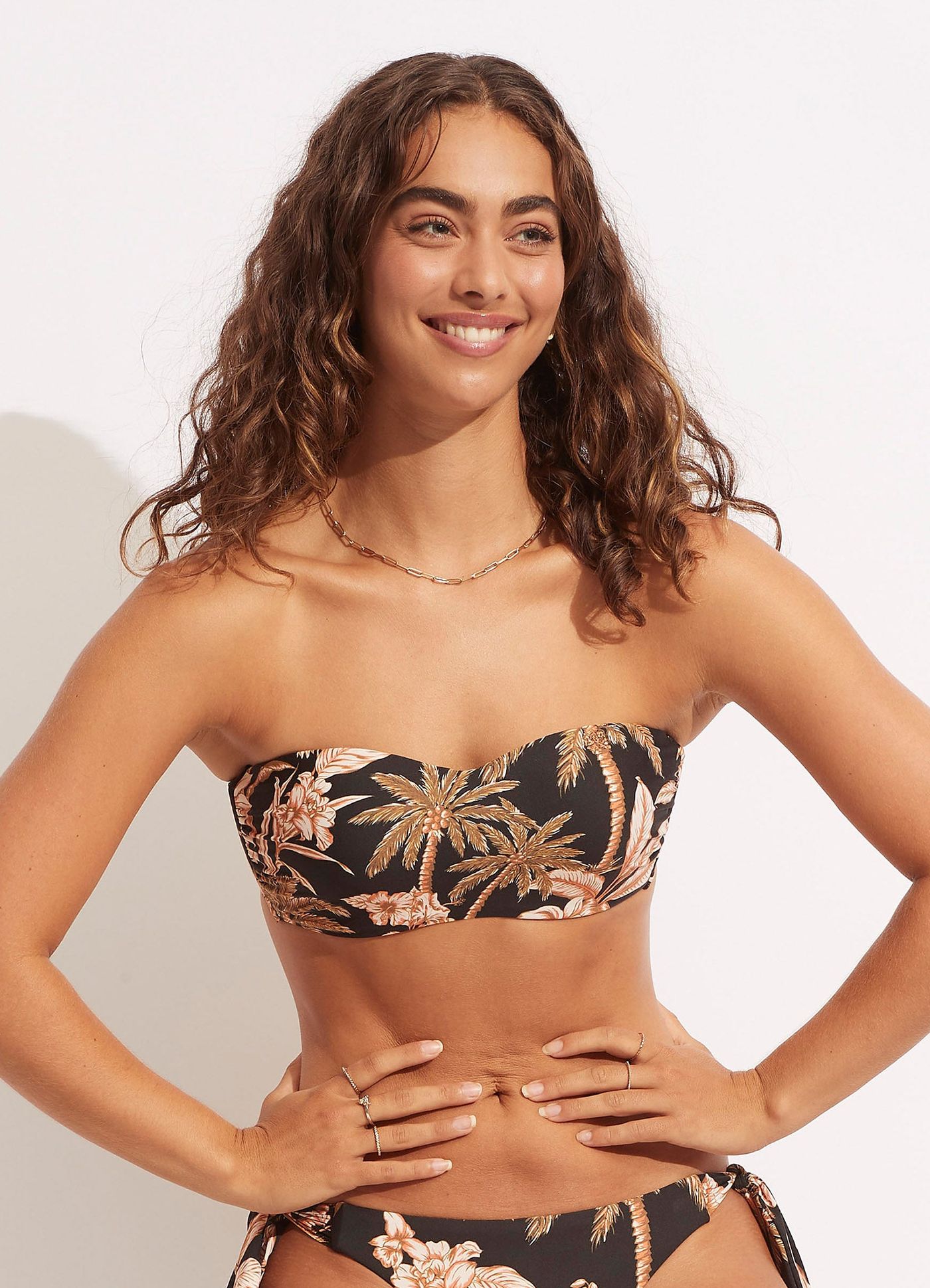 Castaway Bustier Bandeau - Black - Black