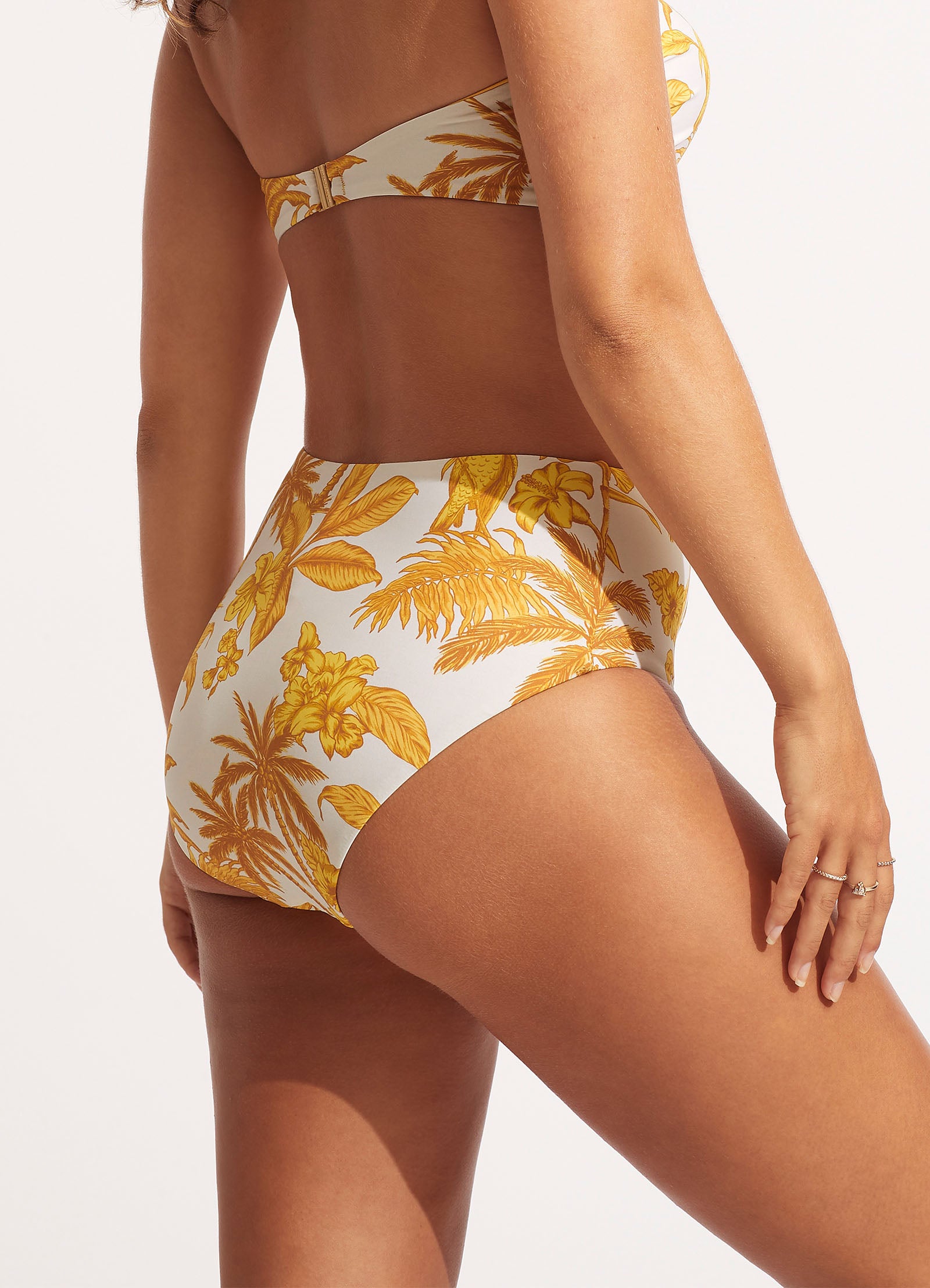 Castaway High Waisted Bikini Bottom - Tuscan Sunset - Tuscan Sunset view 5