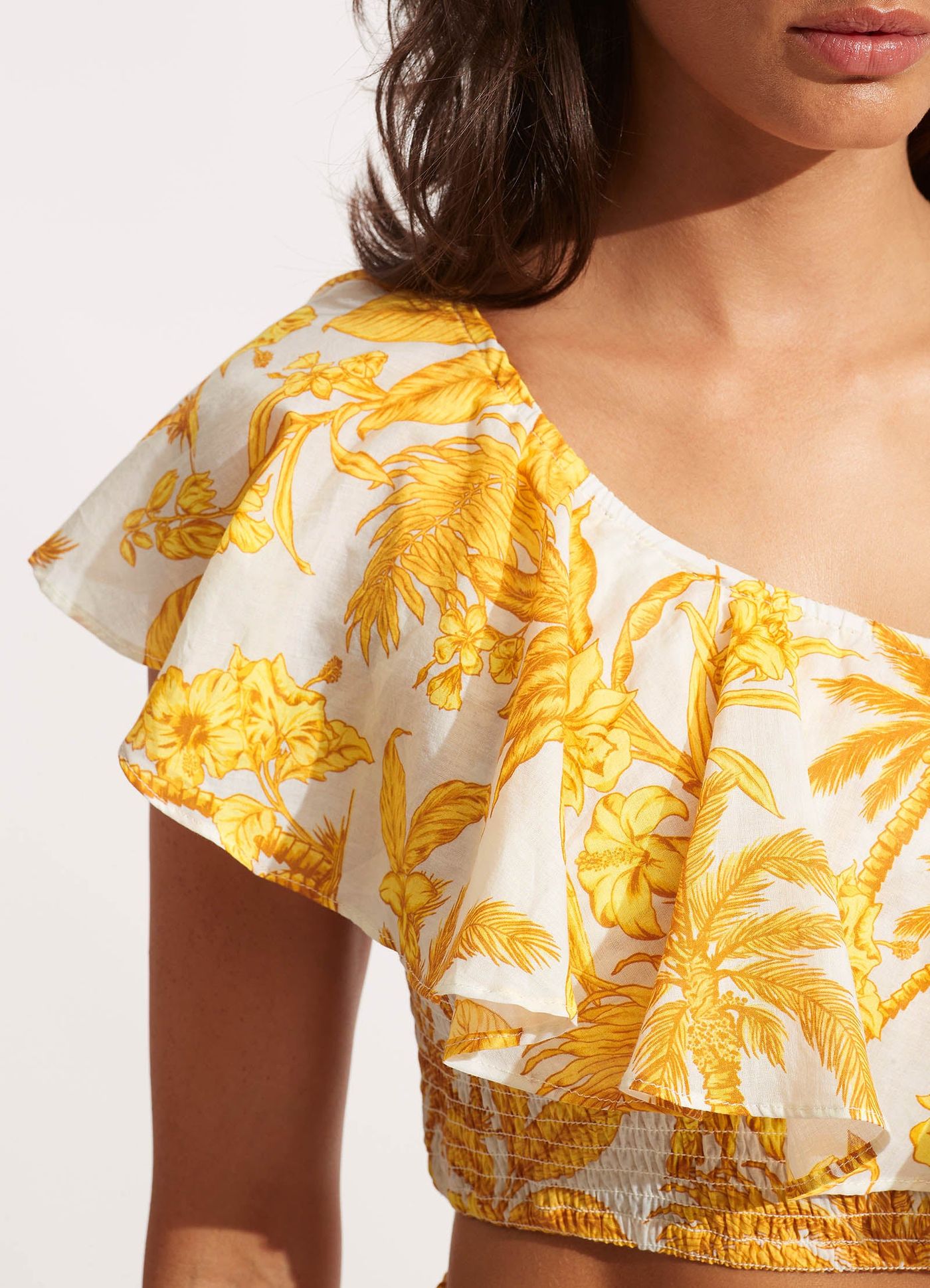 Castaway One Shoulder Top - Tuscan Sun - TuscanSun view 5