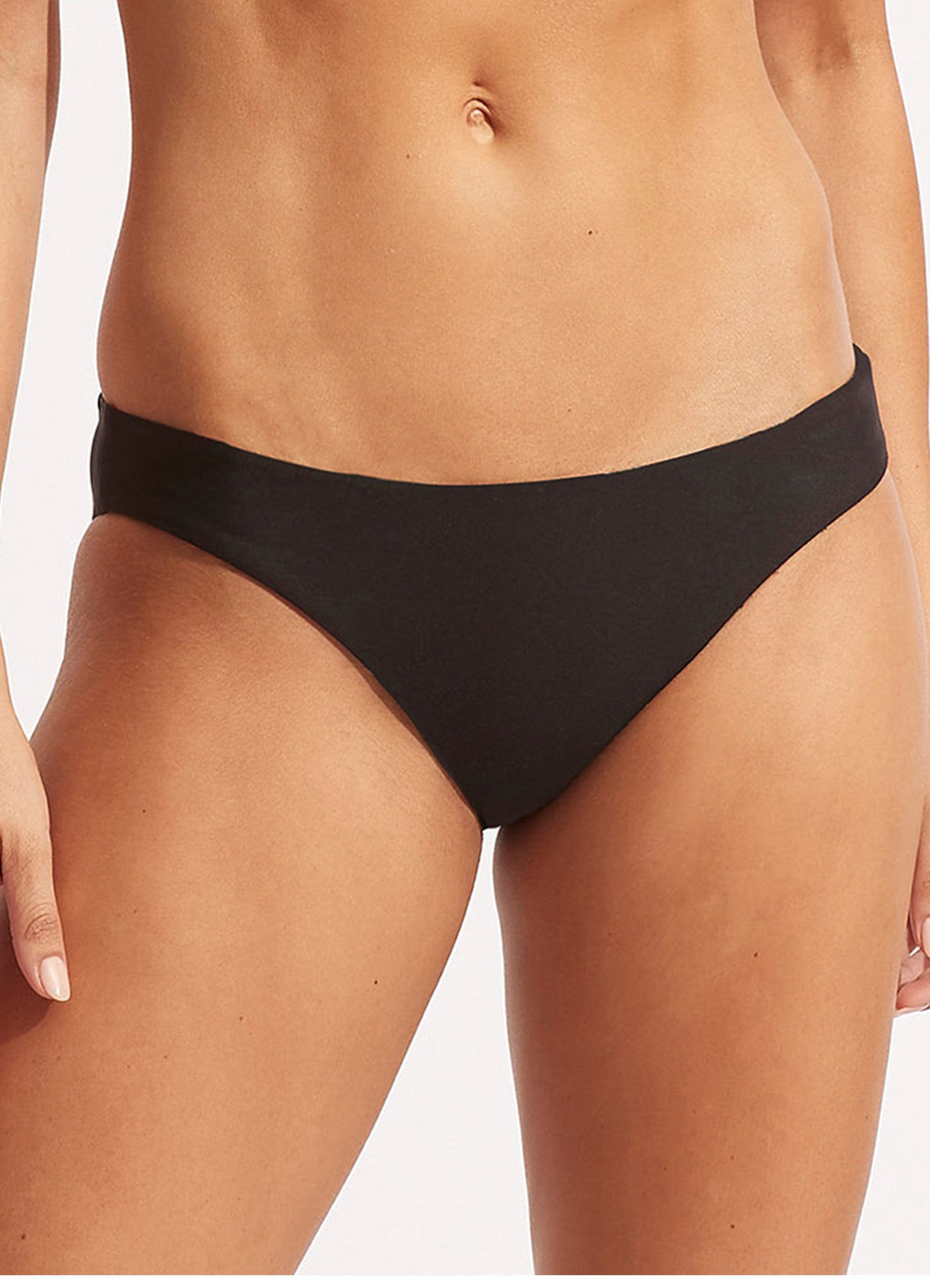 Castaway Reversible Hipster Bikini Bottom - Black - Black view 4