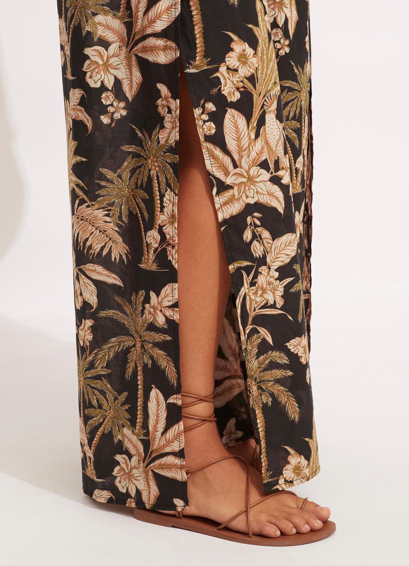 Castaway Shirring Pant - Black - Black view 6