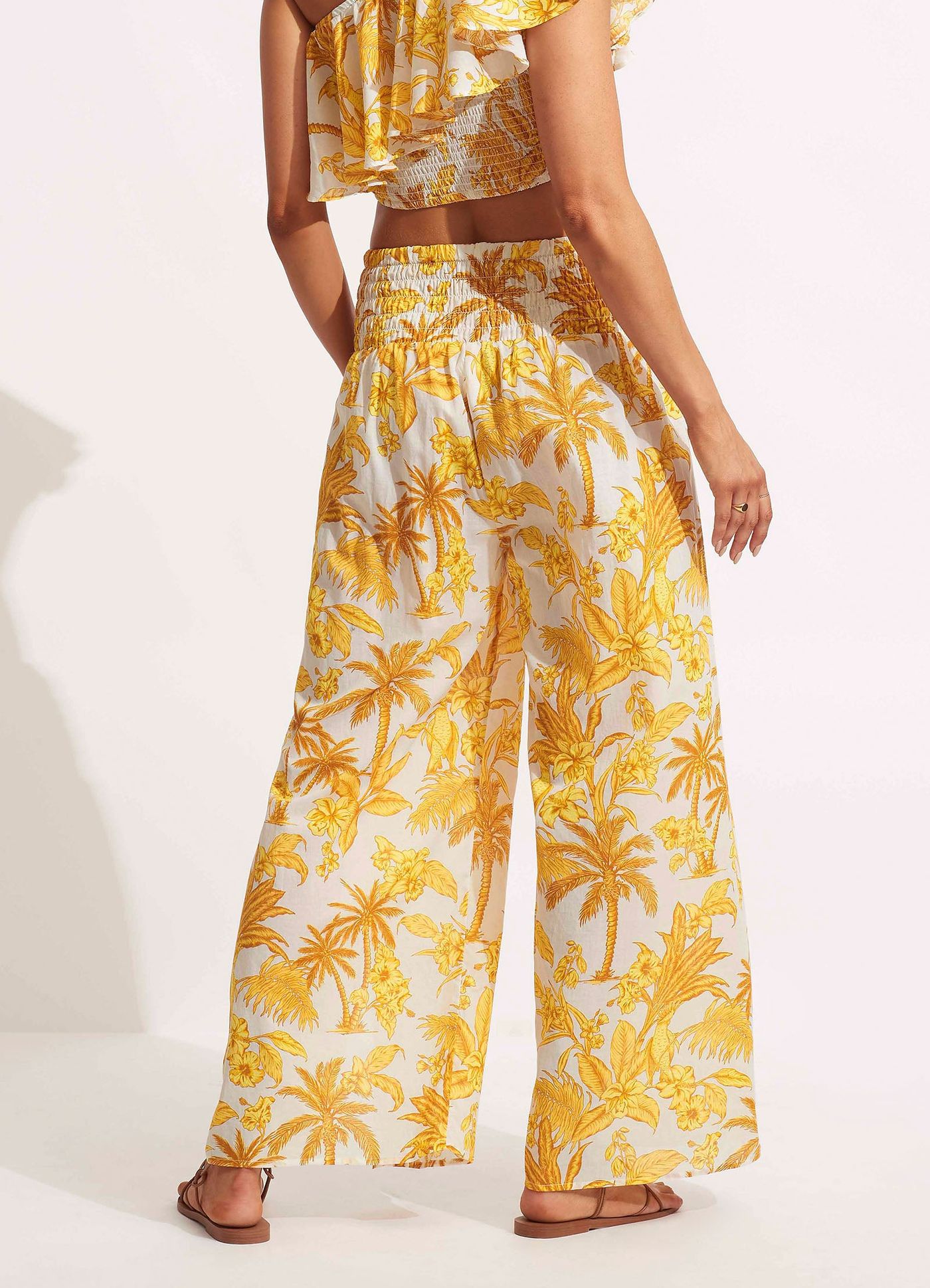Castaway Shirring Pant - Tuscan Sun - TuscanSun view 5