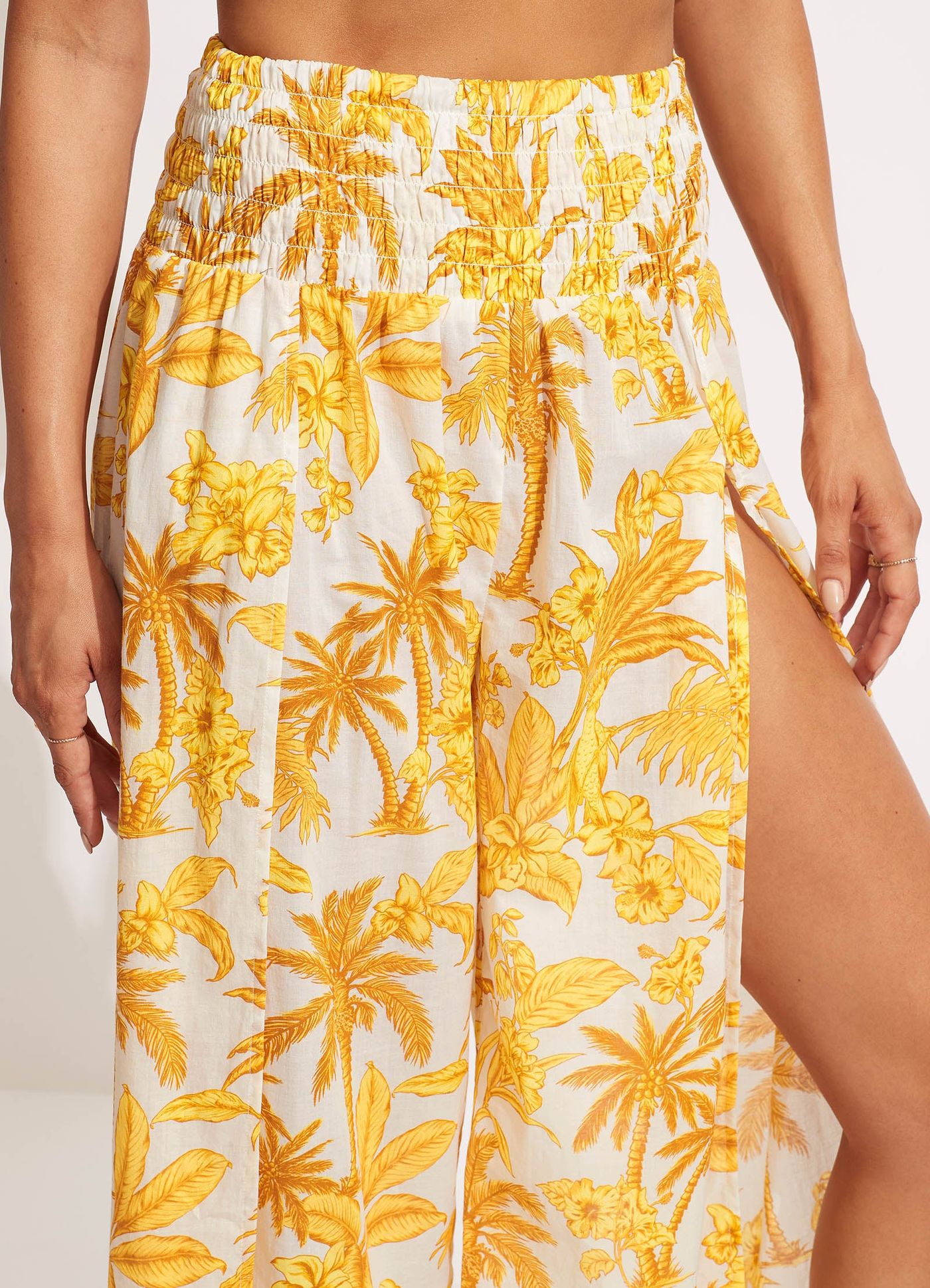 Castaway Shirring Pant - Tuscan Sun - TuscanSun view 6